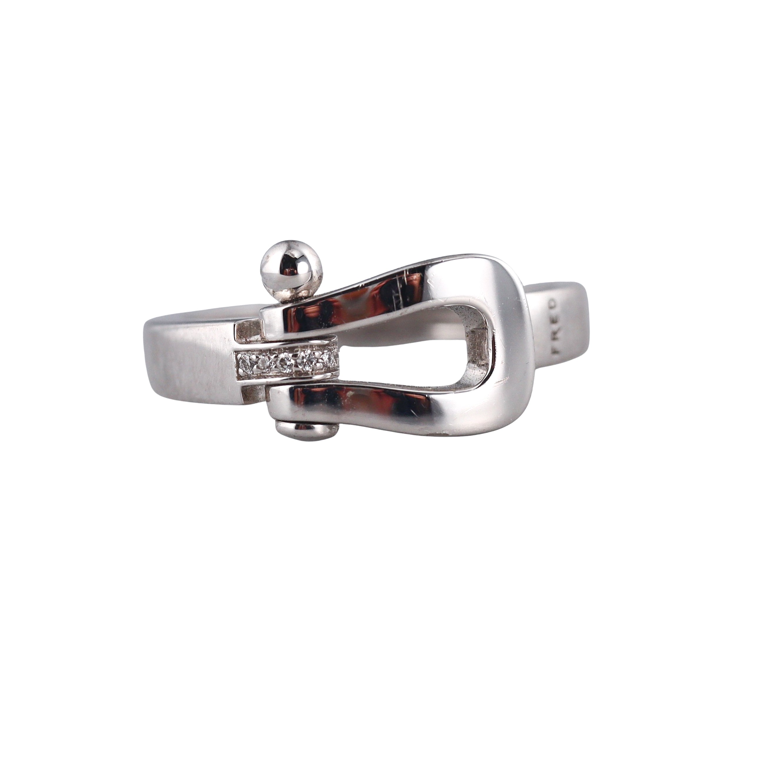 Fred Force 10 White Gold Diamond Medium Model Ring