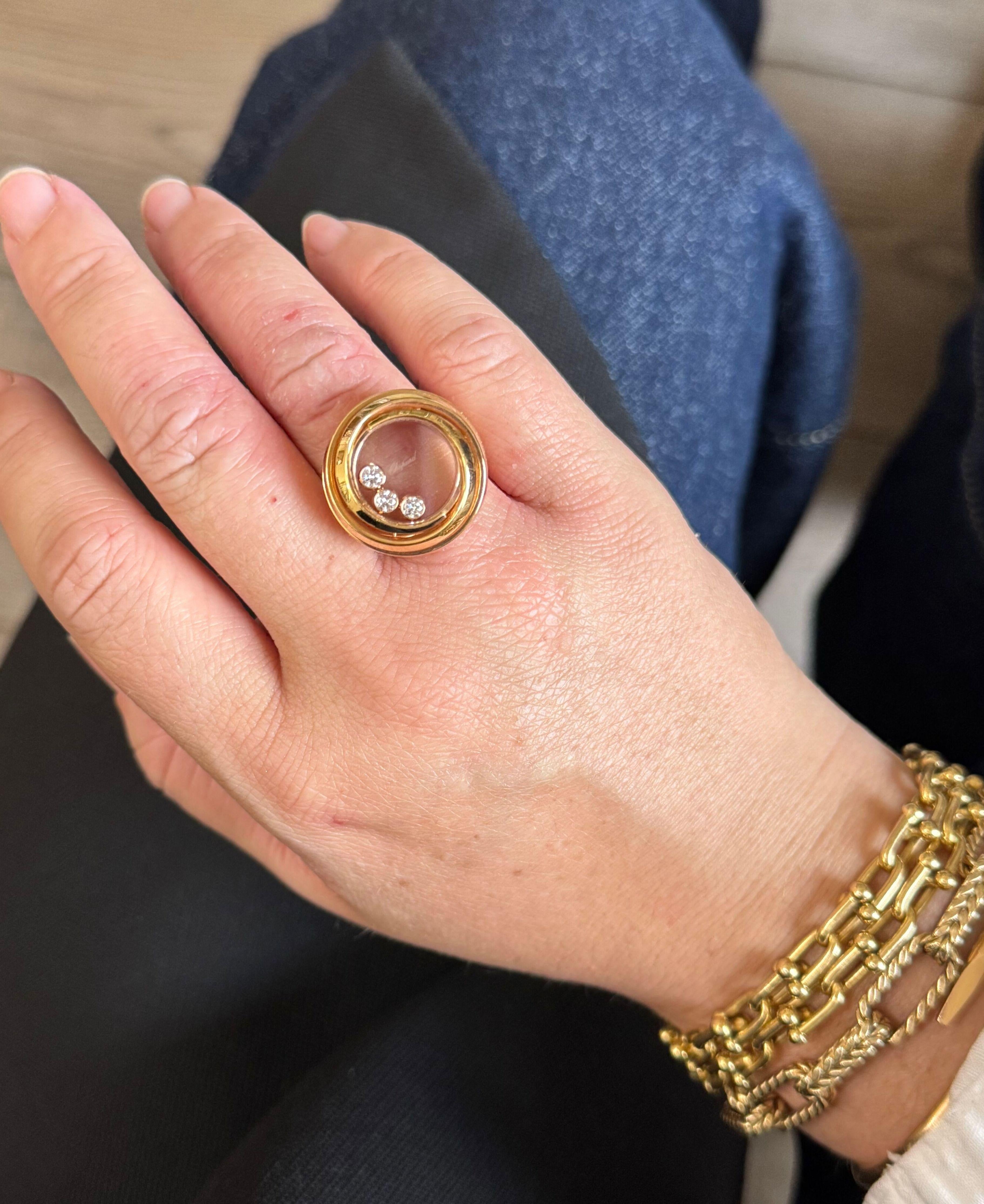 Chopard Happy Emotions Gold Diamond Ring 829217-5010