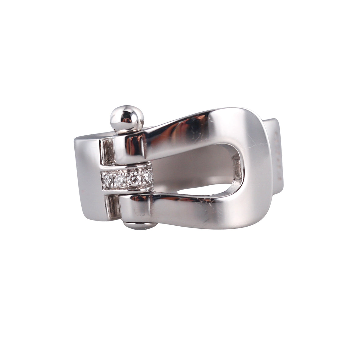 Fred Force 10 White Gold Diamond Large Model Ring