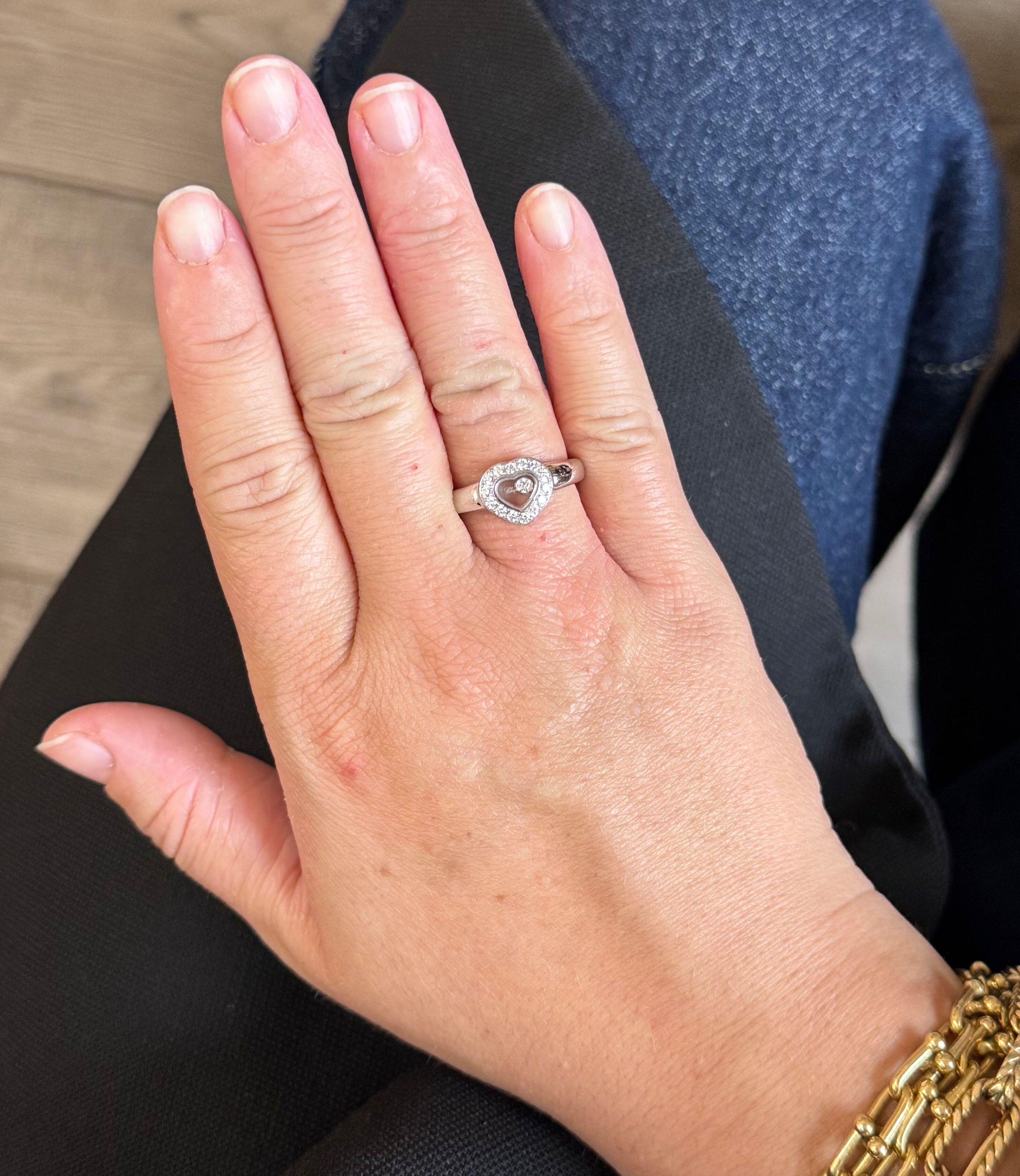 Chopard Happy Hearts Diamond Gold Ring 821084-1110