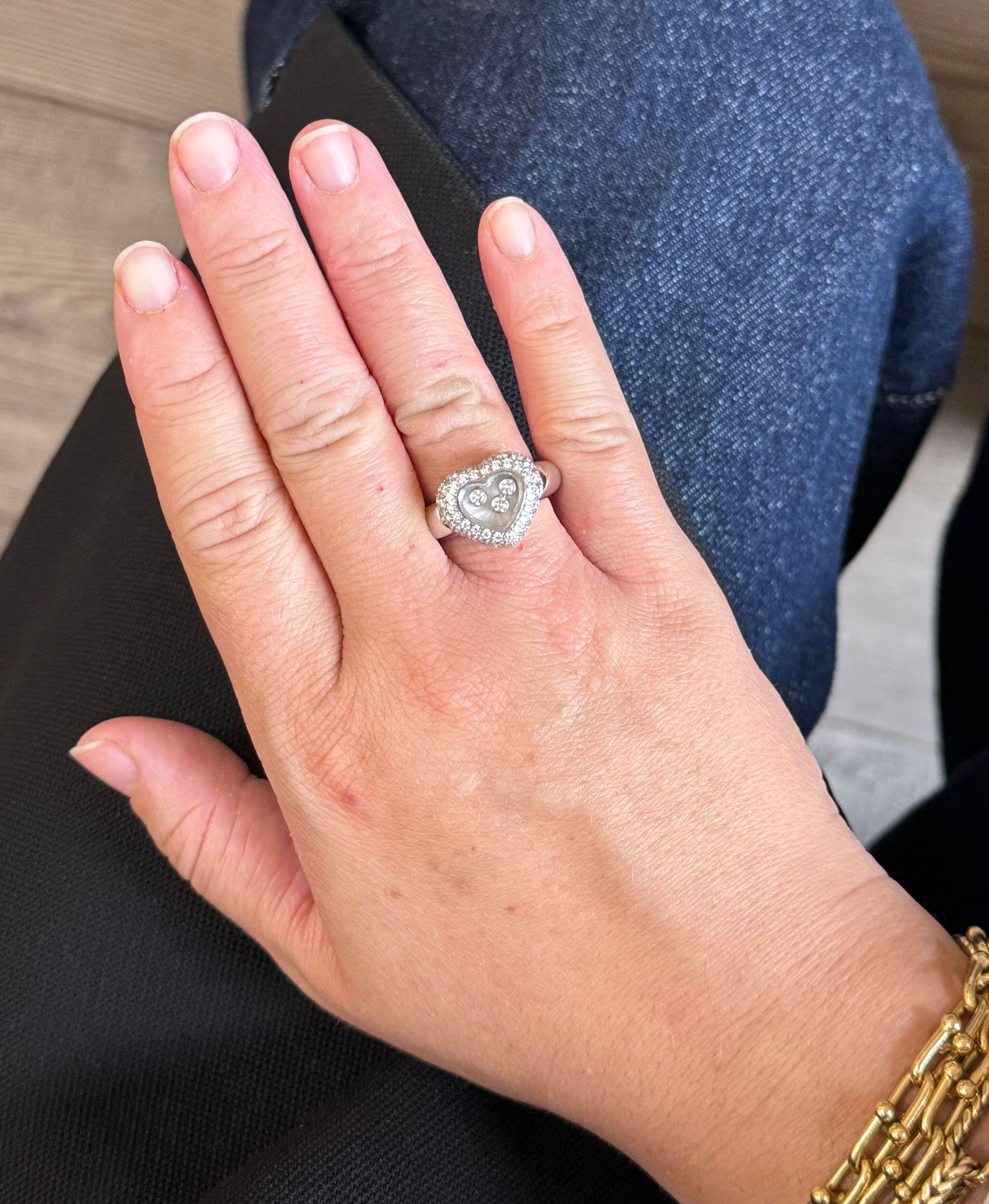 Chopard Happy Hearts Diamond Gold Ring 823185-1001