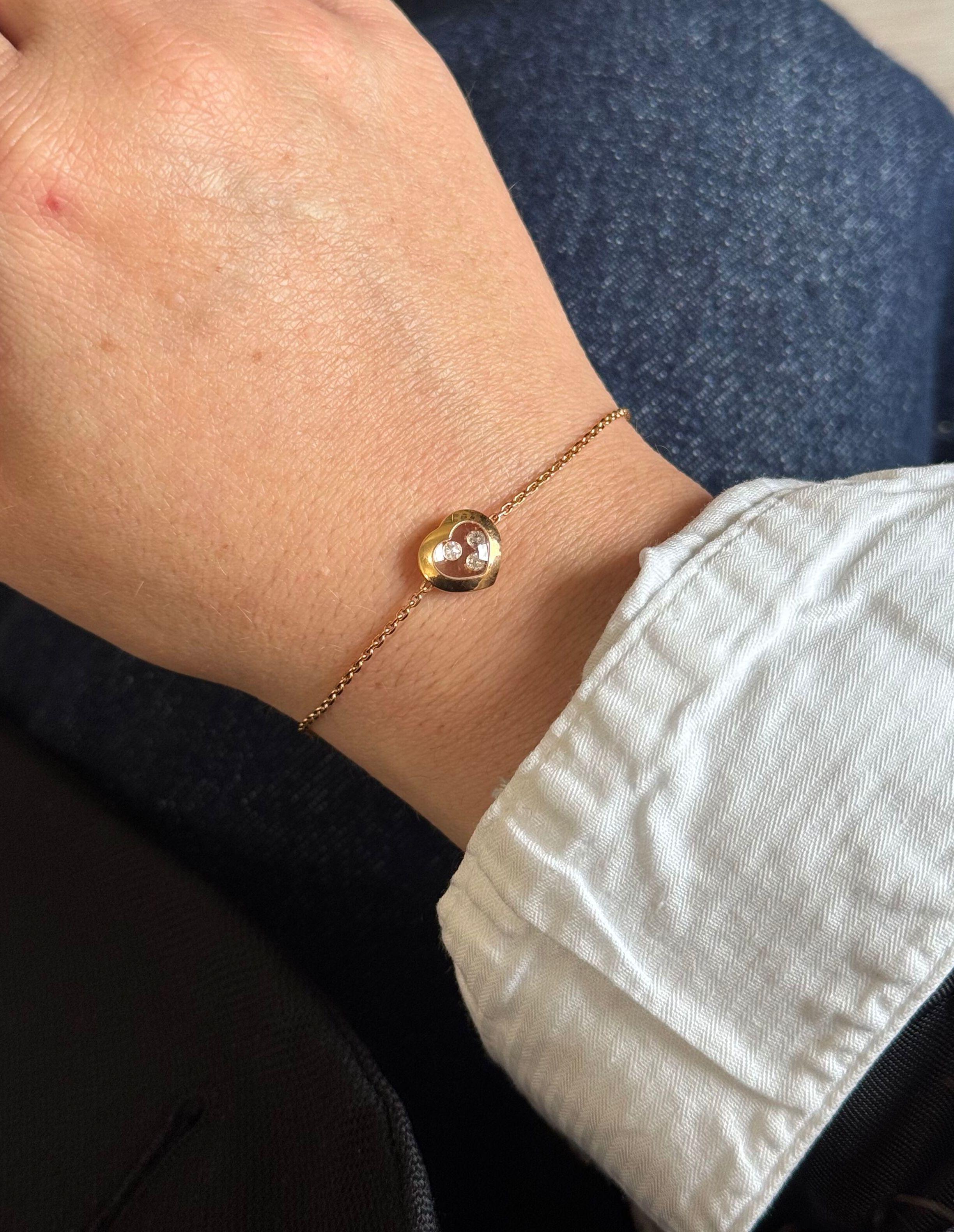 Chopard Happy Hearts Diamond Gold Bracelet 859203-5001