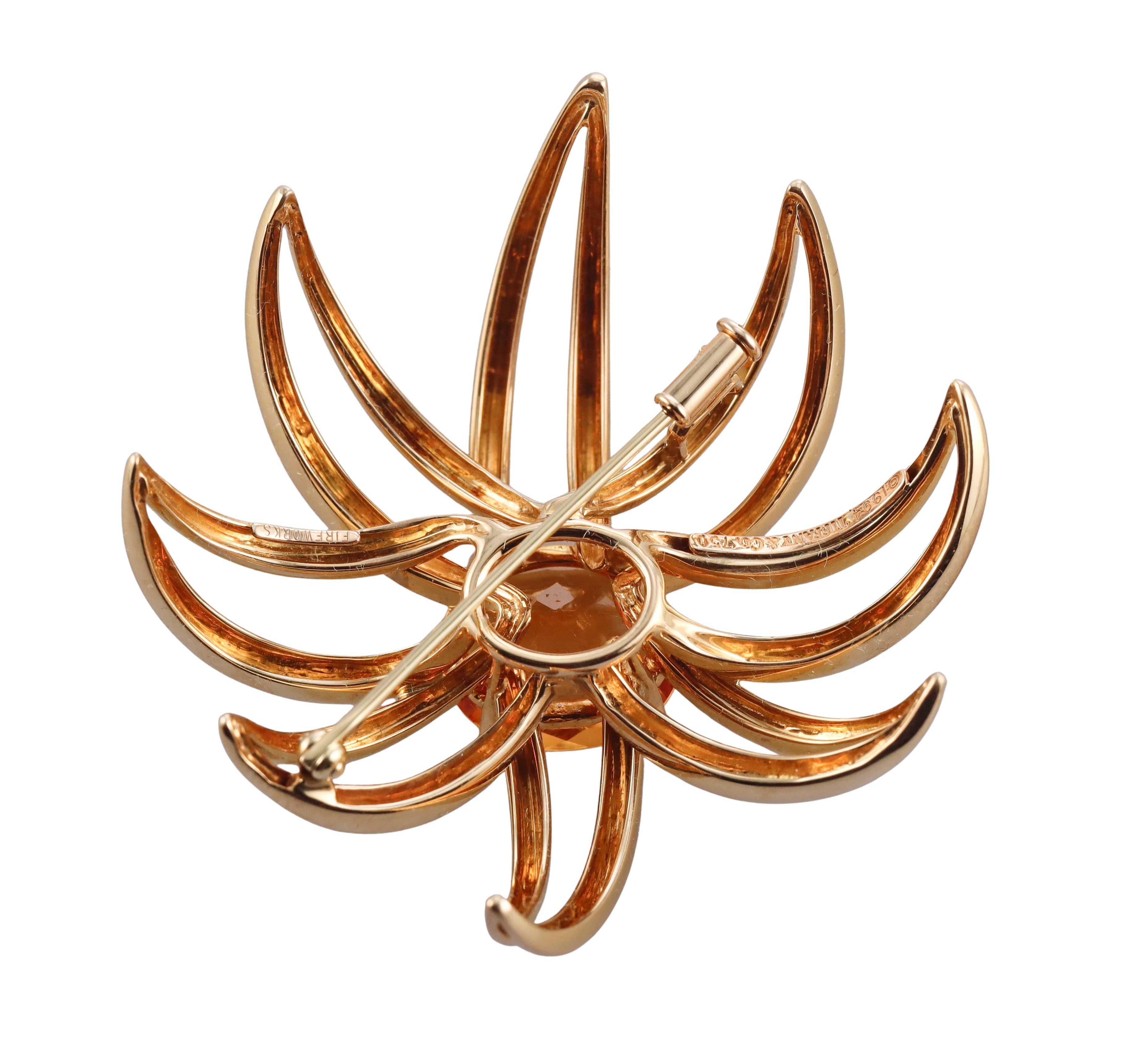 Tiffany & Co. Fireworks Citrine Gold Brooch