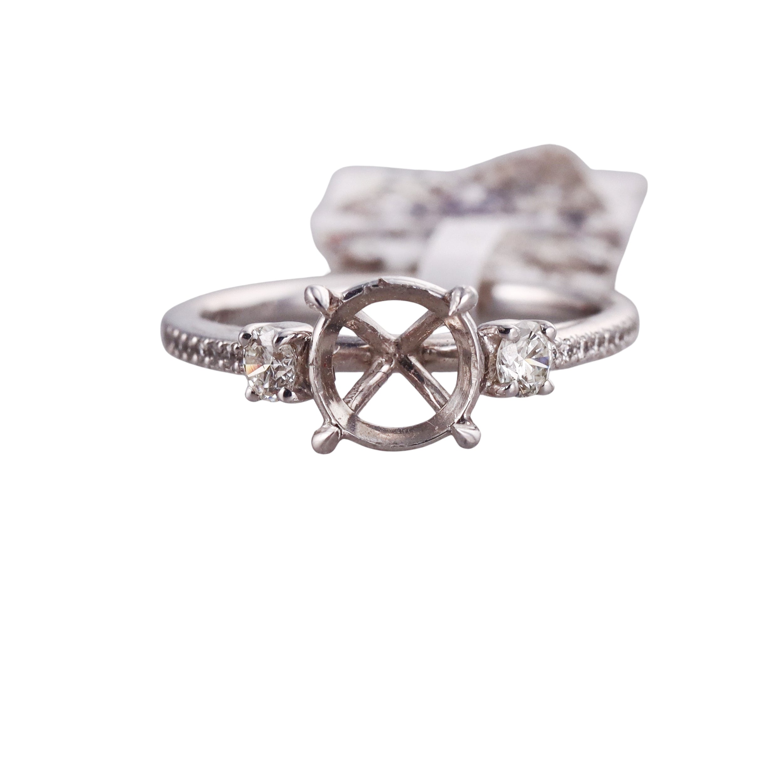 Michael B. Platinum Engagement Ring Setting