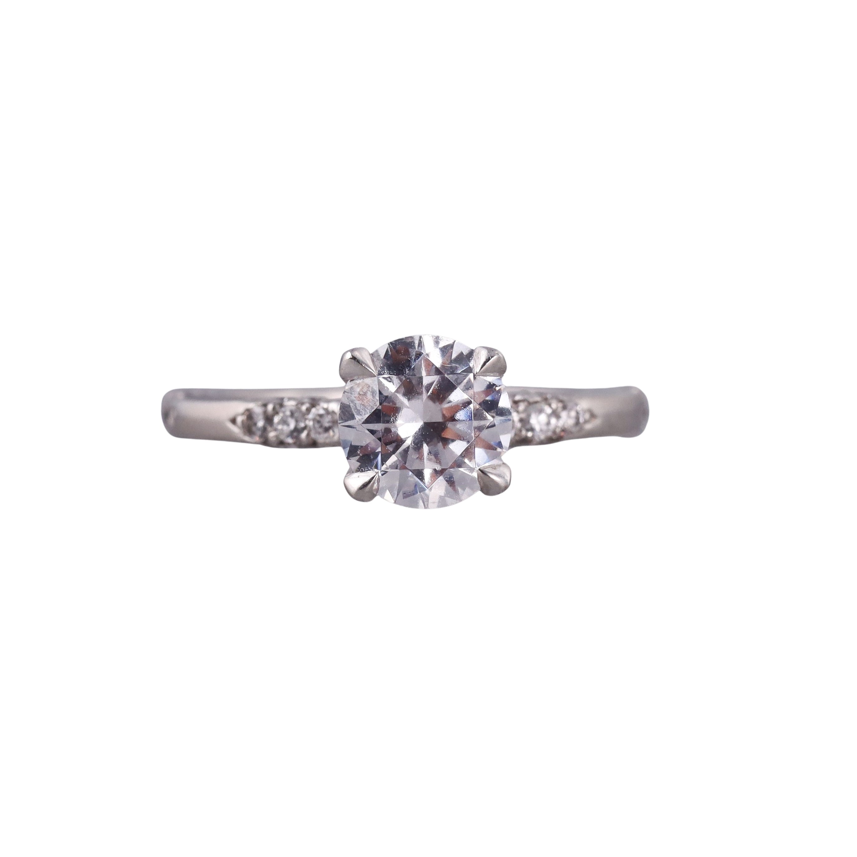 Michael B. Lace Platinum Engagement Ring