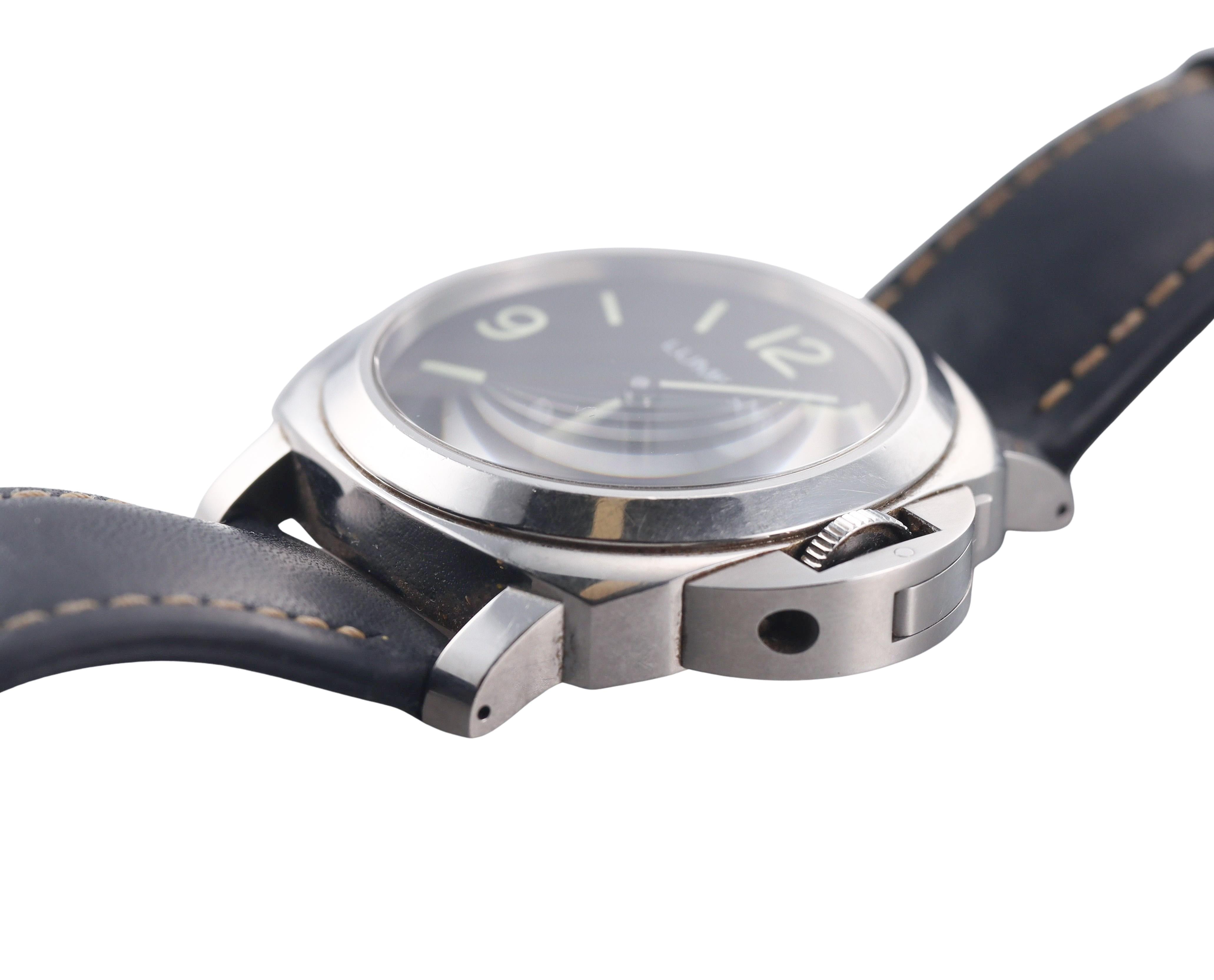 Panerai Luminor Base Logo Manual Wind Steel Watch PAM00773