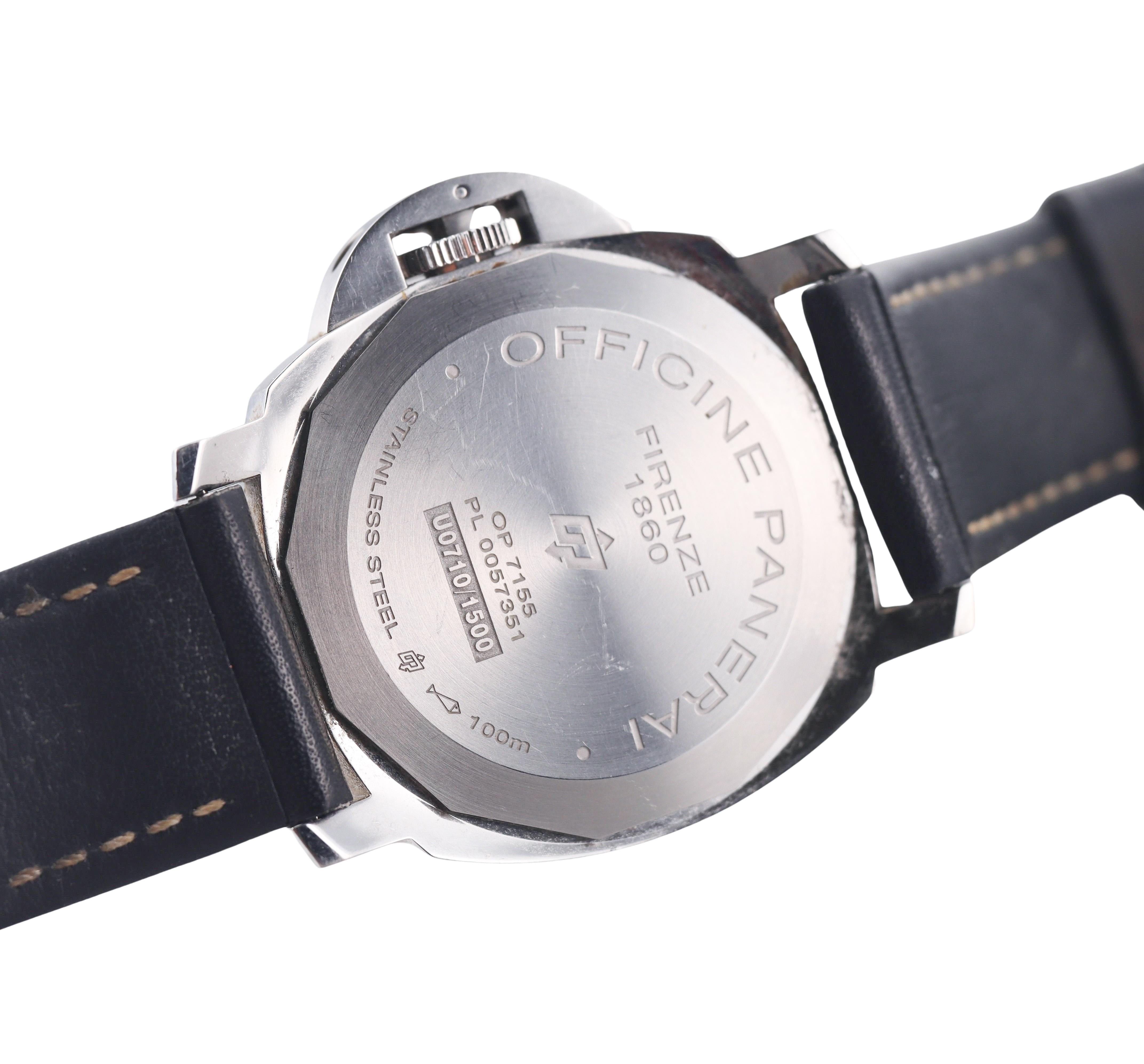 Panerai Luminor Base Logo Manual Wind Steel Watch PAM00773