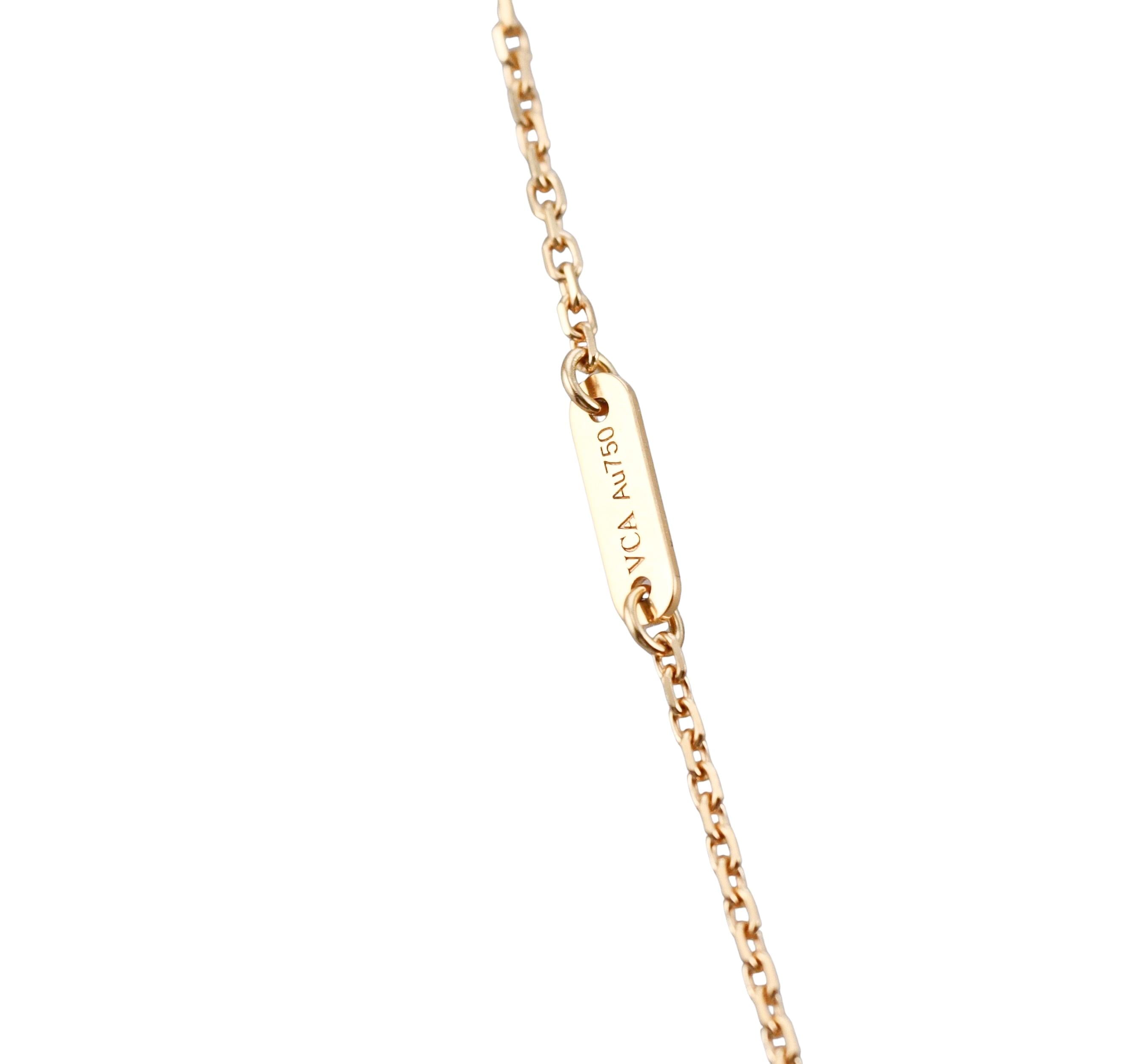 Van Cleef & Arpels Frivole Emerald Gold Pendant Necklace