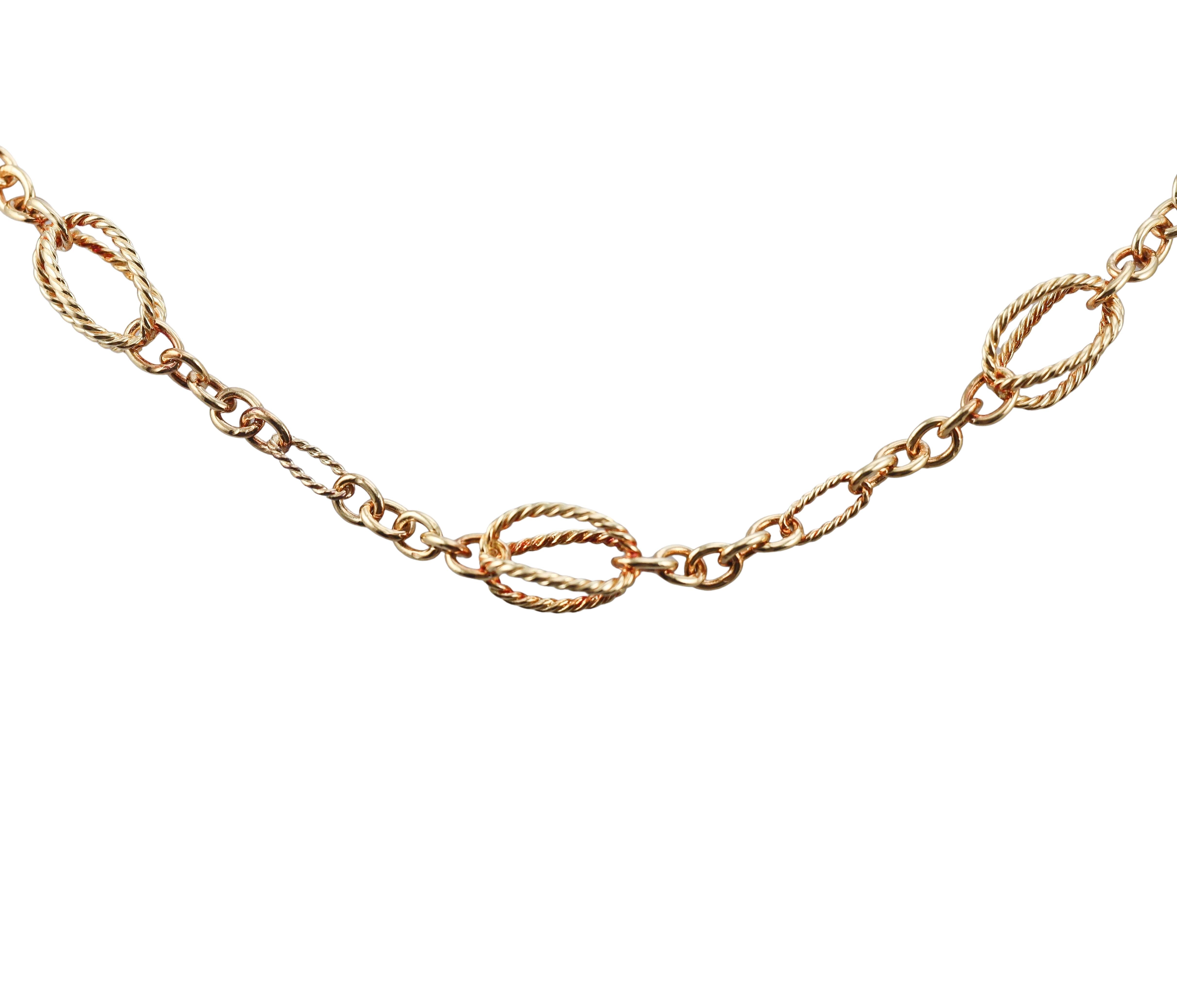 David Yurman Lantana Gold Toggle Necklace