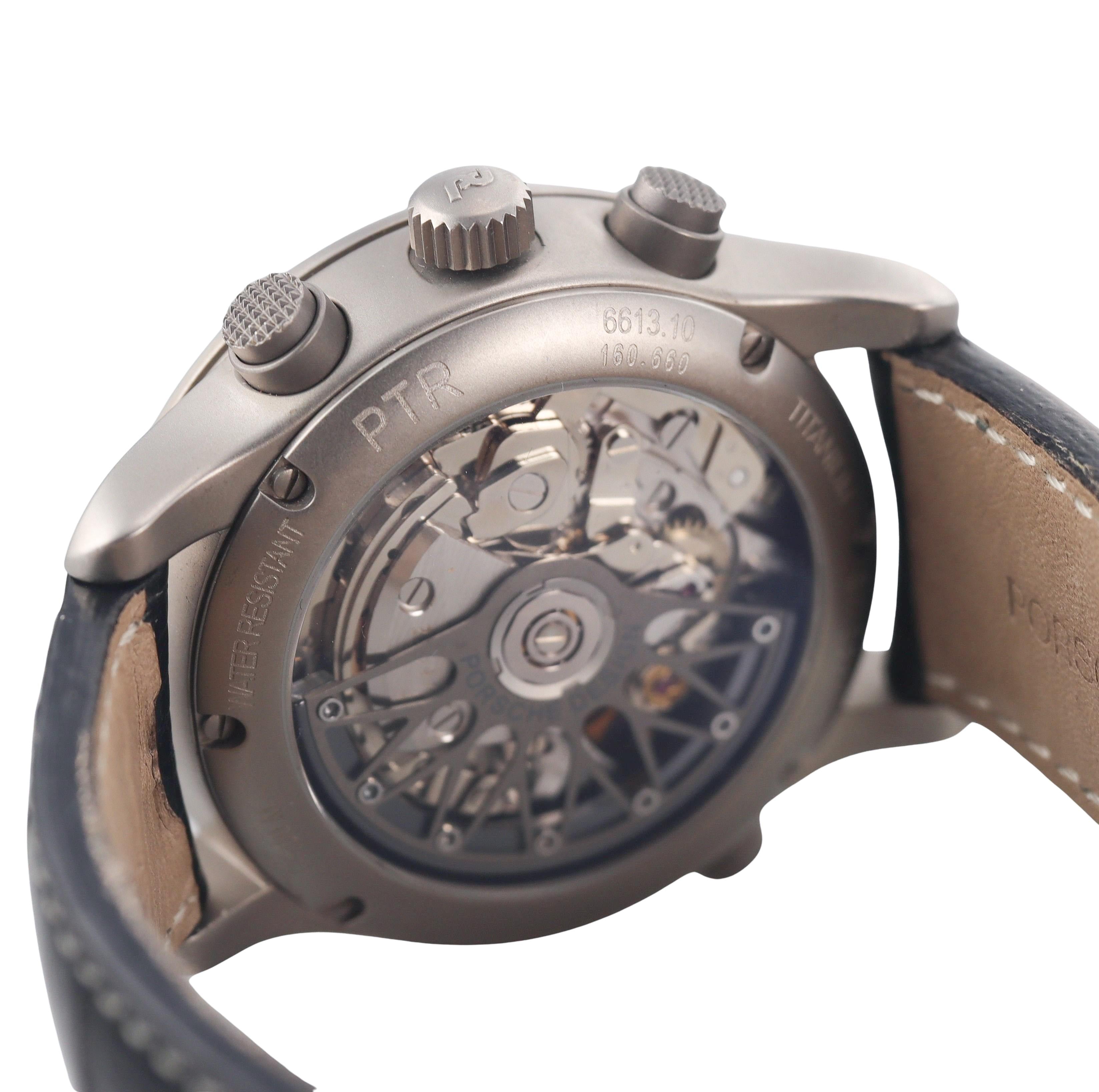 Porsche Design PRT Rattrapante  Titanium Automatic Watch 6613.10