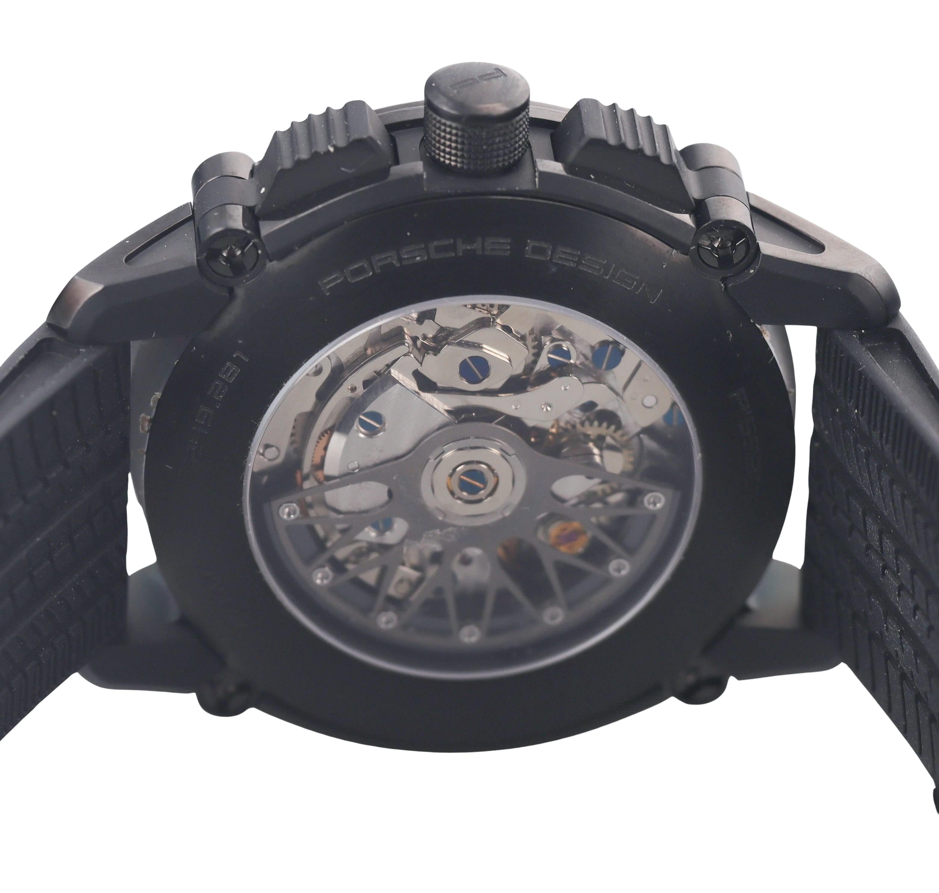 Porsche Design Indicator Titanium Automatic Watch P6930 All-Black Finish