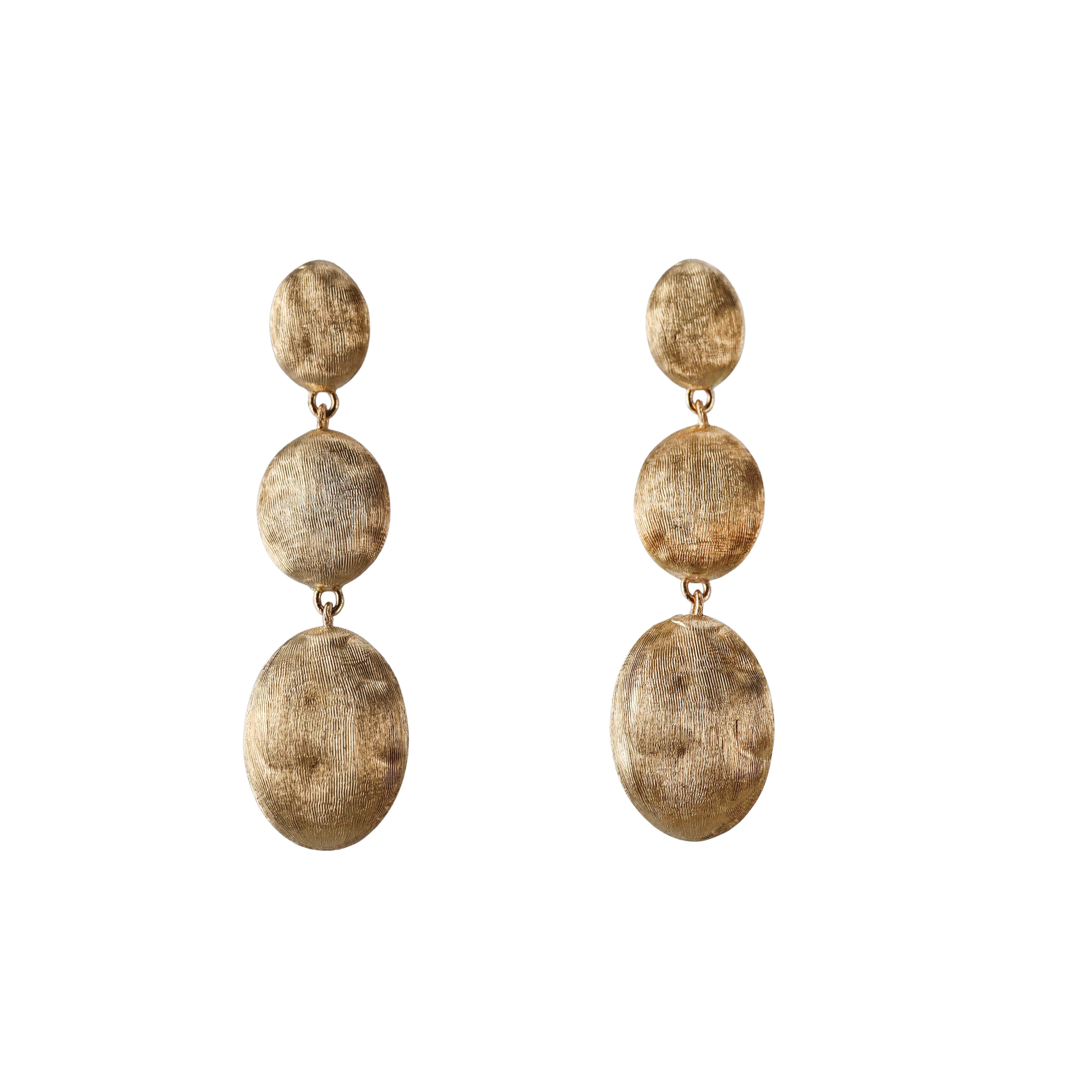 Marco Bicego Siviglia Gold Oval Drop Earrings