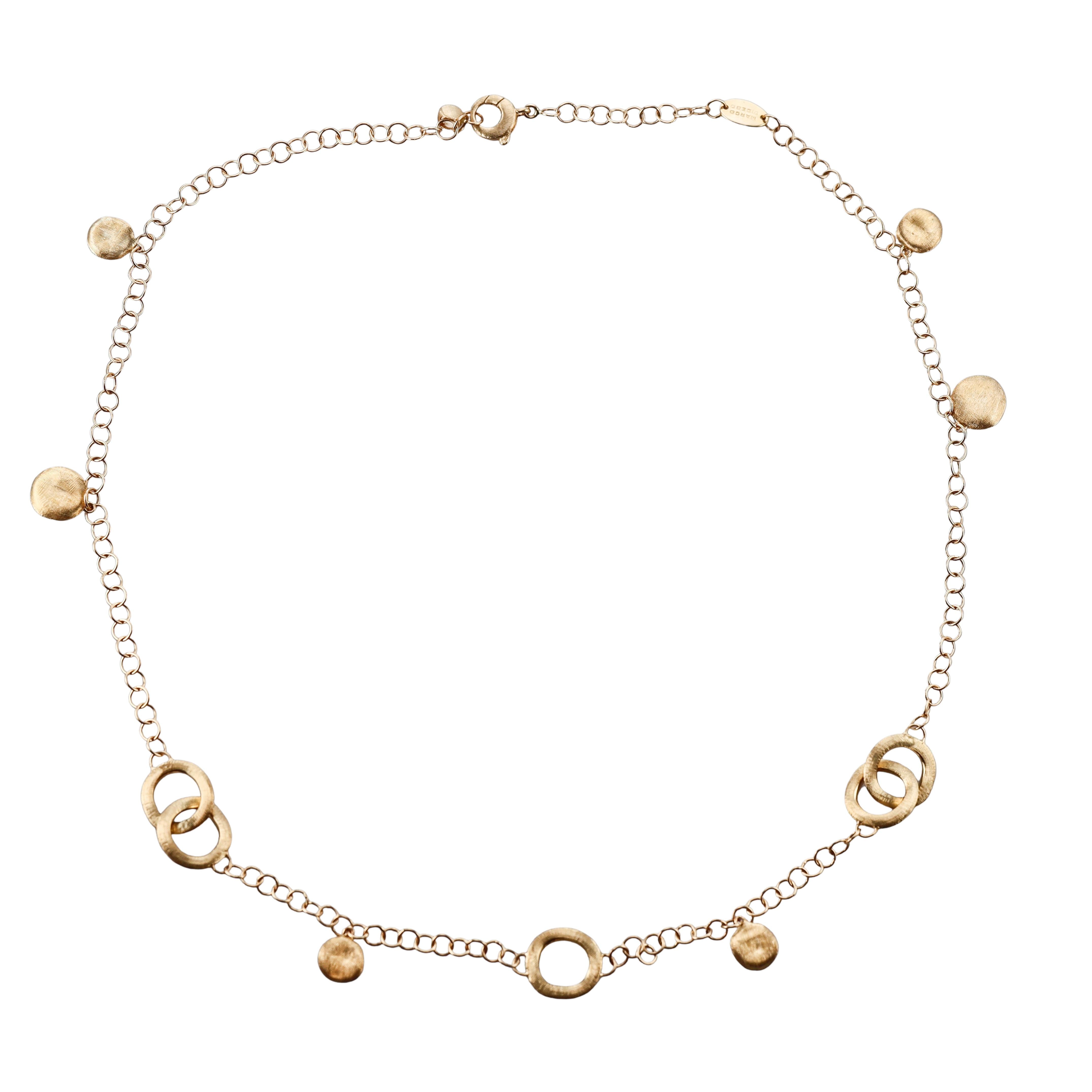 Marco Bicego Jaipur Link and Charm Gold Necklace