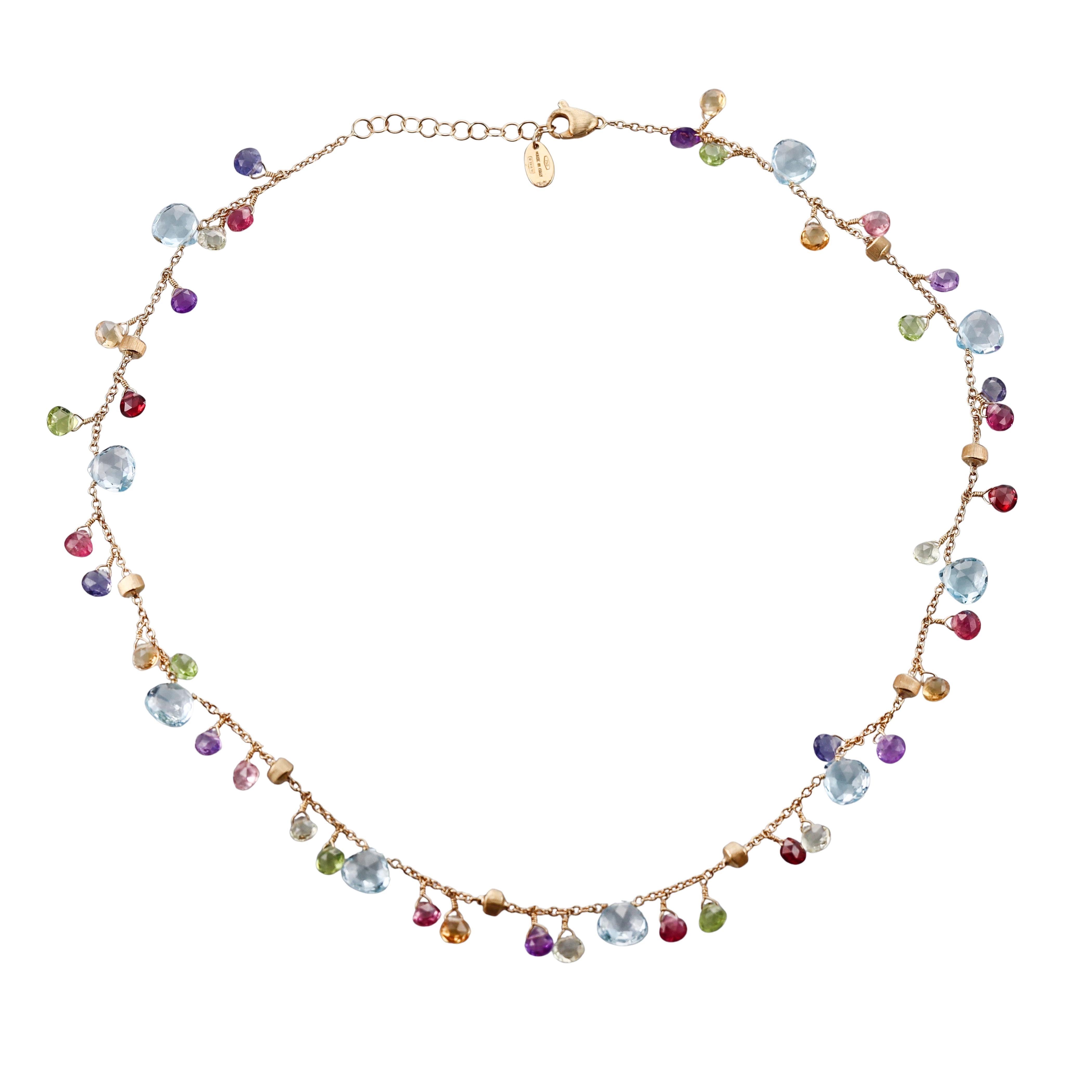 Marco Bicego Paradise Gemstone Gold Necklace