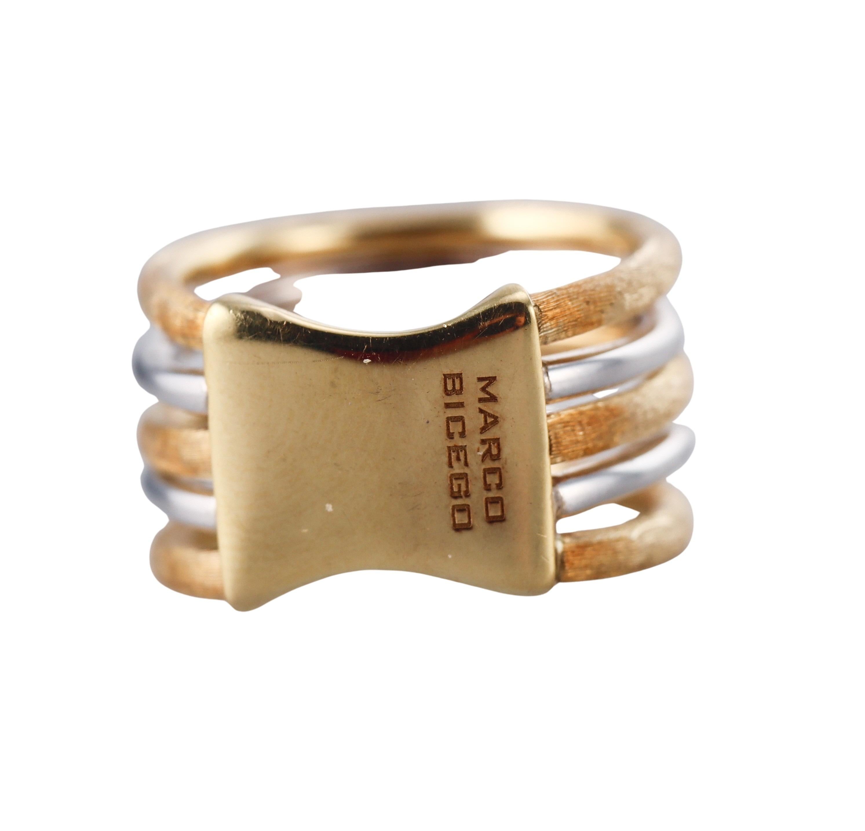 Marco Bicego Jaipur Diamond Gold Multi Band Stackable Ring