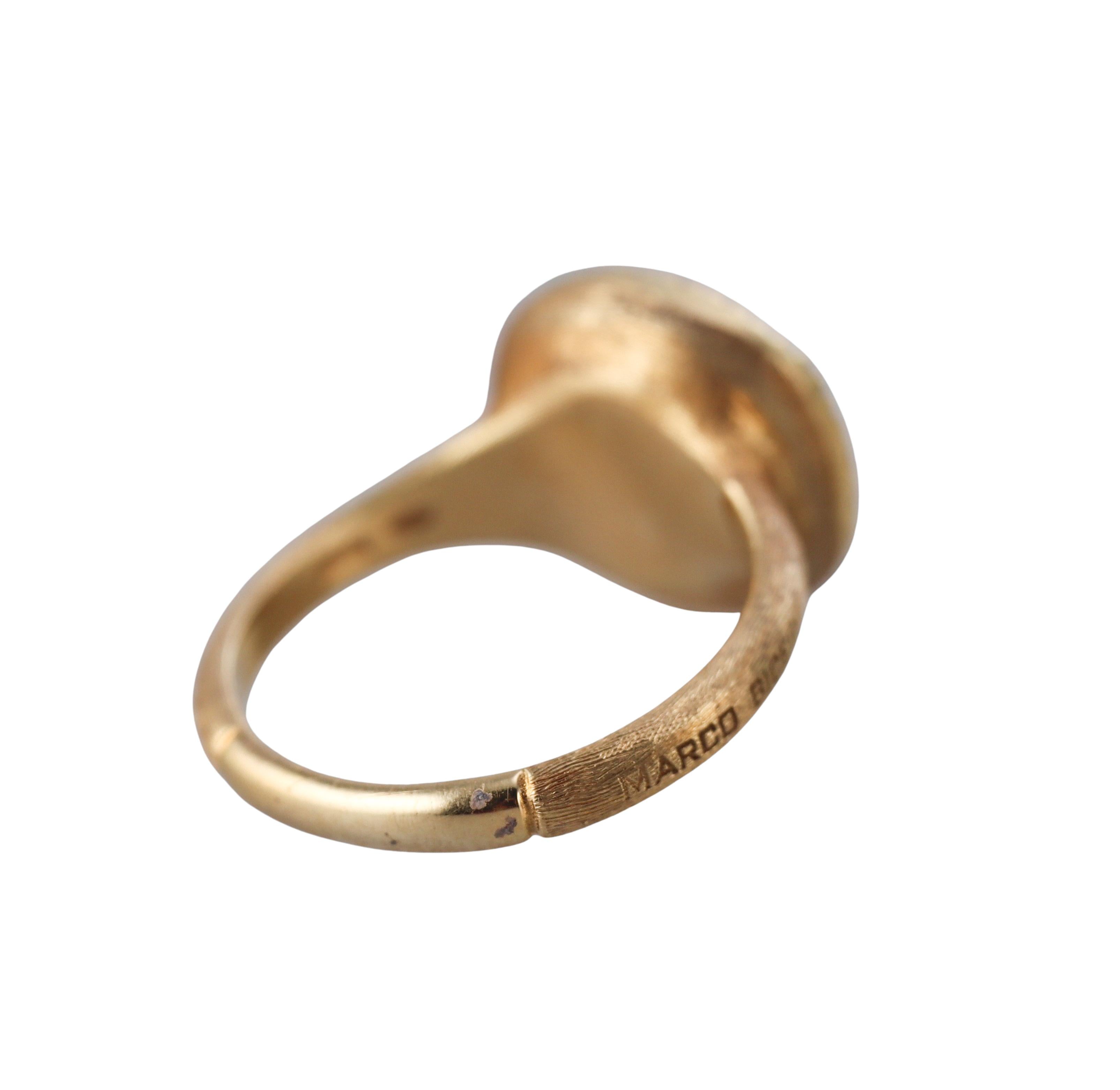 Marco Bicego Jaipur Smokey Quartz Diamond Gold Ring