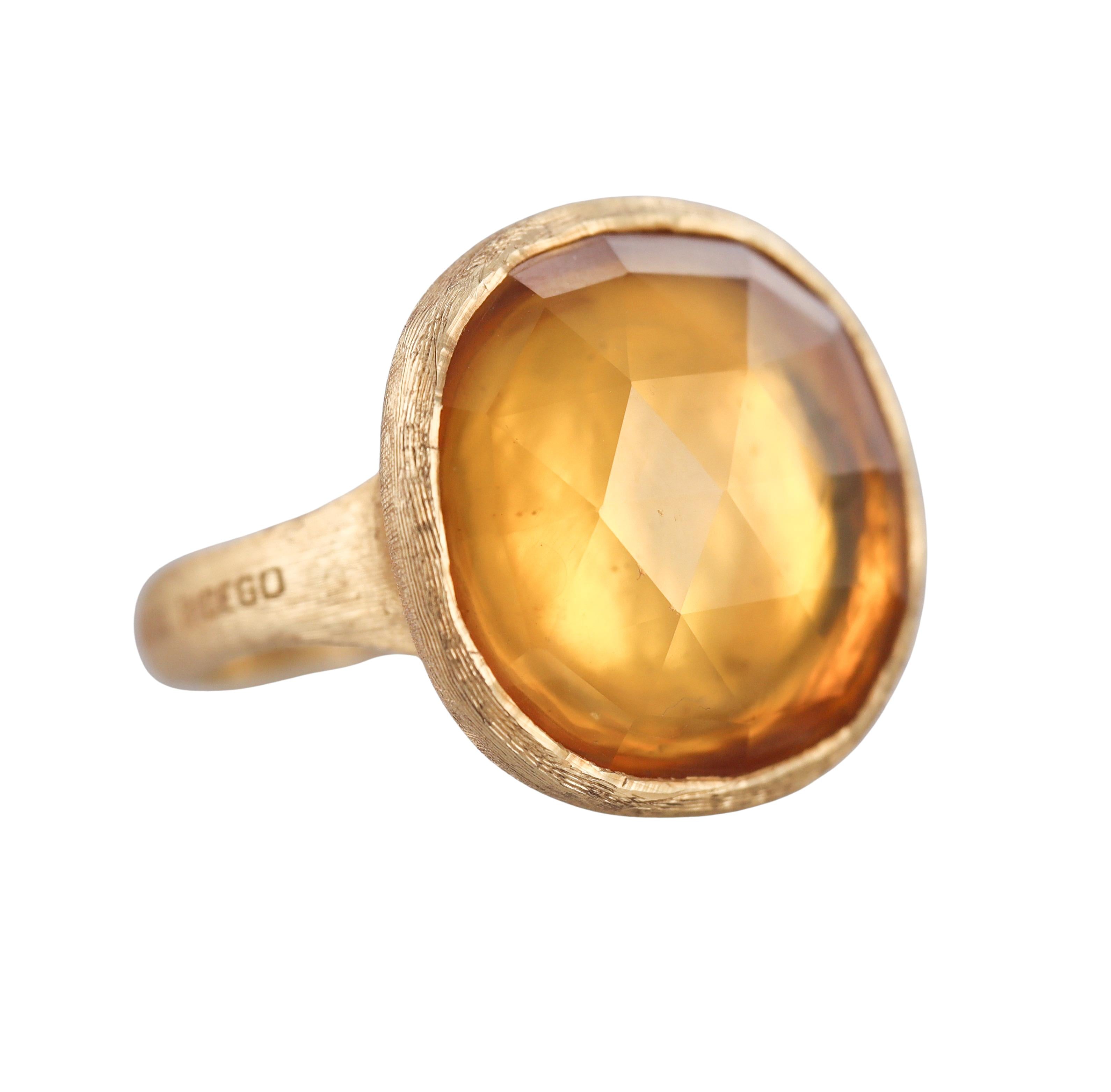 Marco Bicego Jaipur Citrine Gold Large Ring
