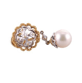 Buccellati 18k Gold South Sea Pearl Earrings