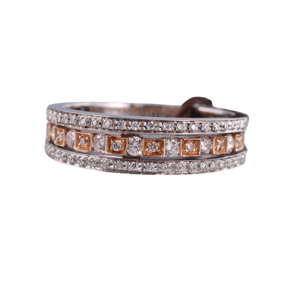 Damiani 18k Gold Diamond Band Ring