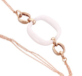 Damiani 18k Gold White Agate D Lace Necklace