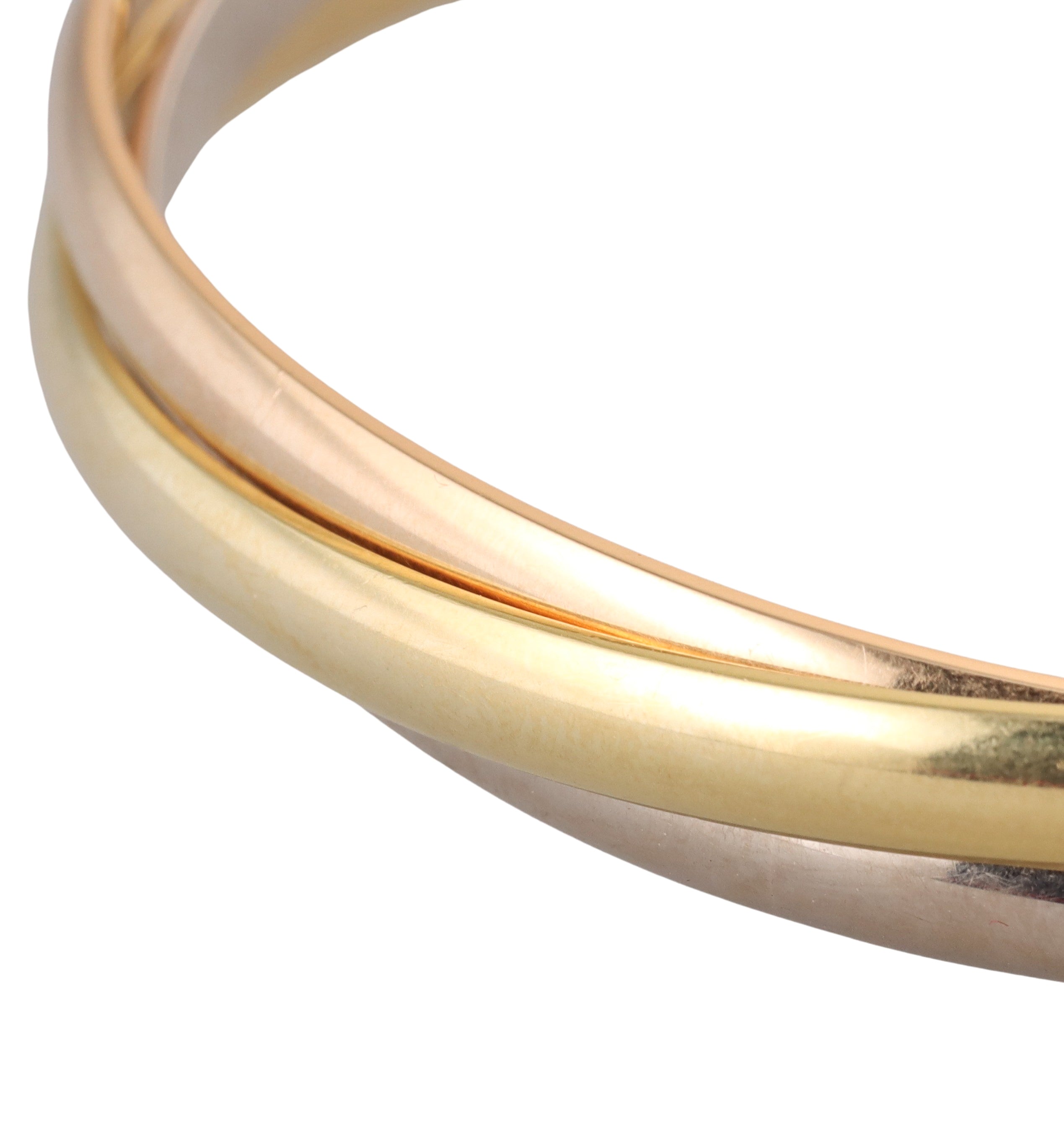 Cartier Trinity 18k Gold Rolling Bangle Bracelet