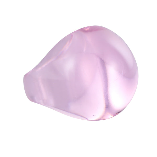 Lalique Gourmande Light Pink Crystal Ring