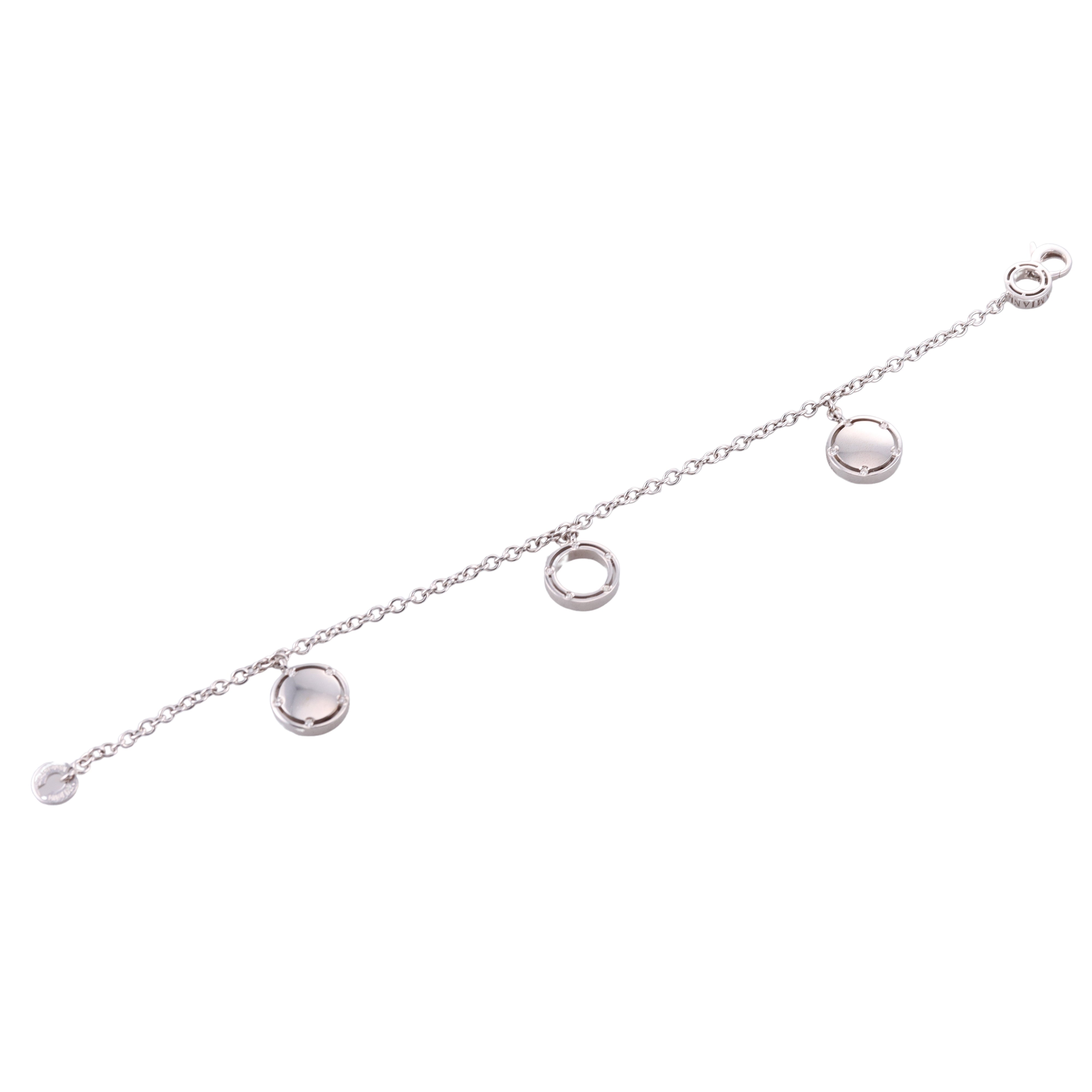 Damiani D.Side 18k Gold Diamond Charm Bracelet