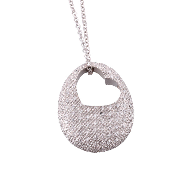 Pasquale Bruni Gold Diamond Heart Pendant Necklace