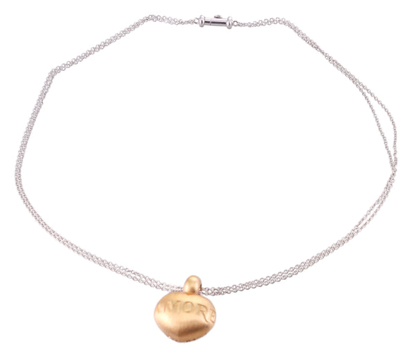 Pasquale Bruni 18k Gold Amore Heart Pendant Necklace