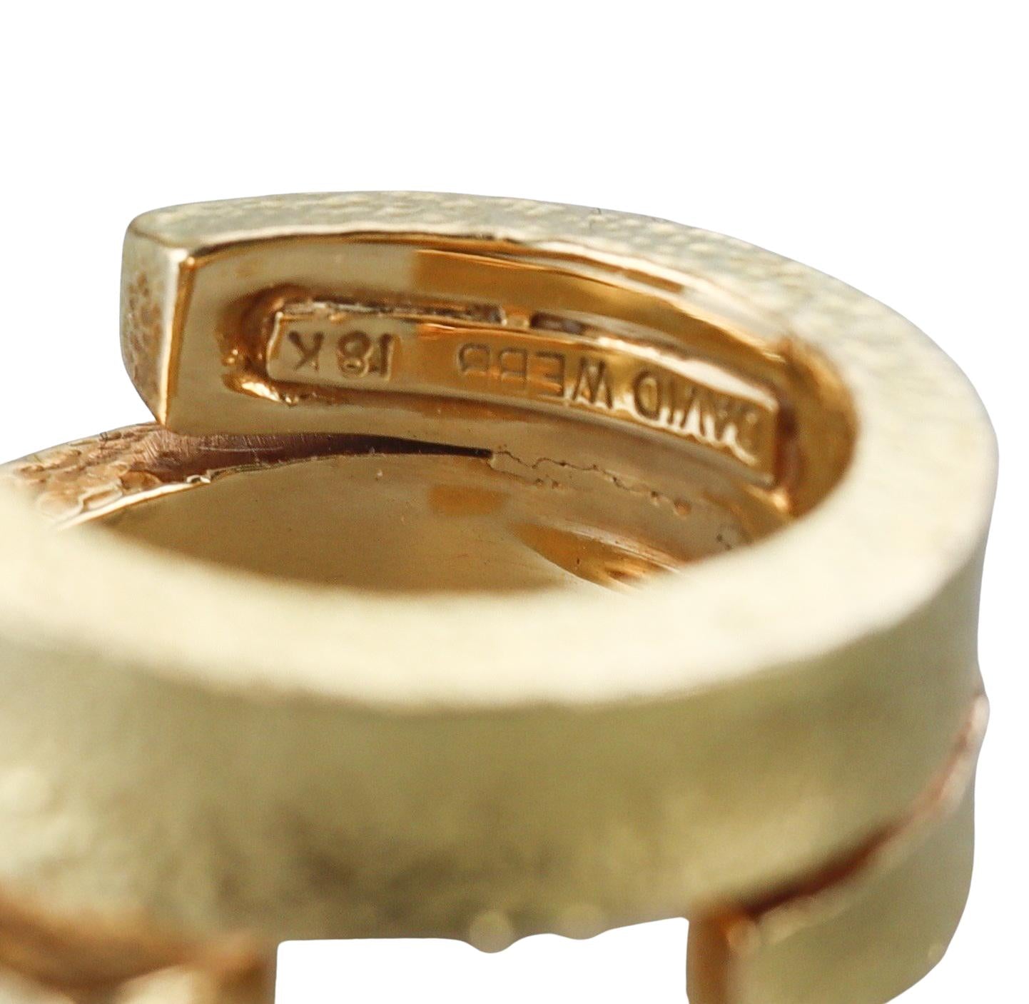 David Webb Gold Emerald Ruby Wrap Ring