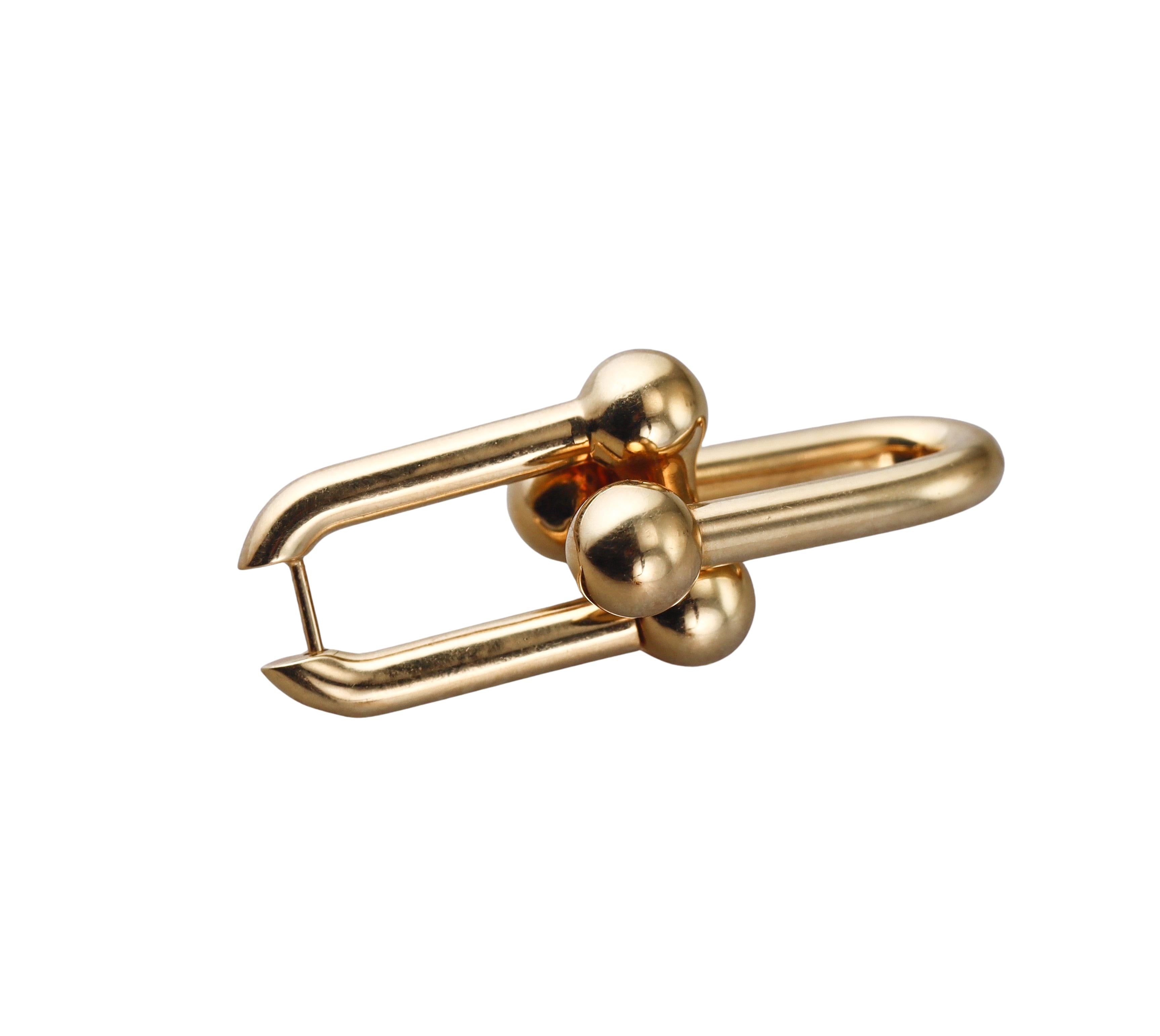 Tiffany & Co HardWear Extra Large Link Yellow Gold Earrings