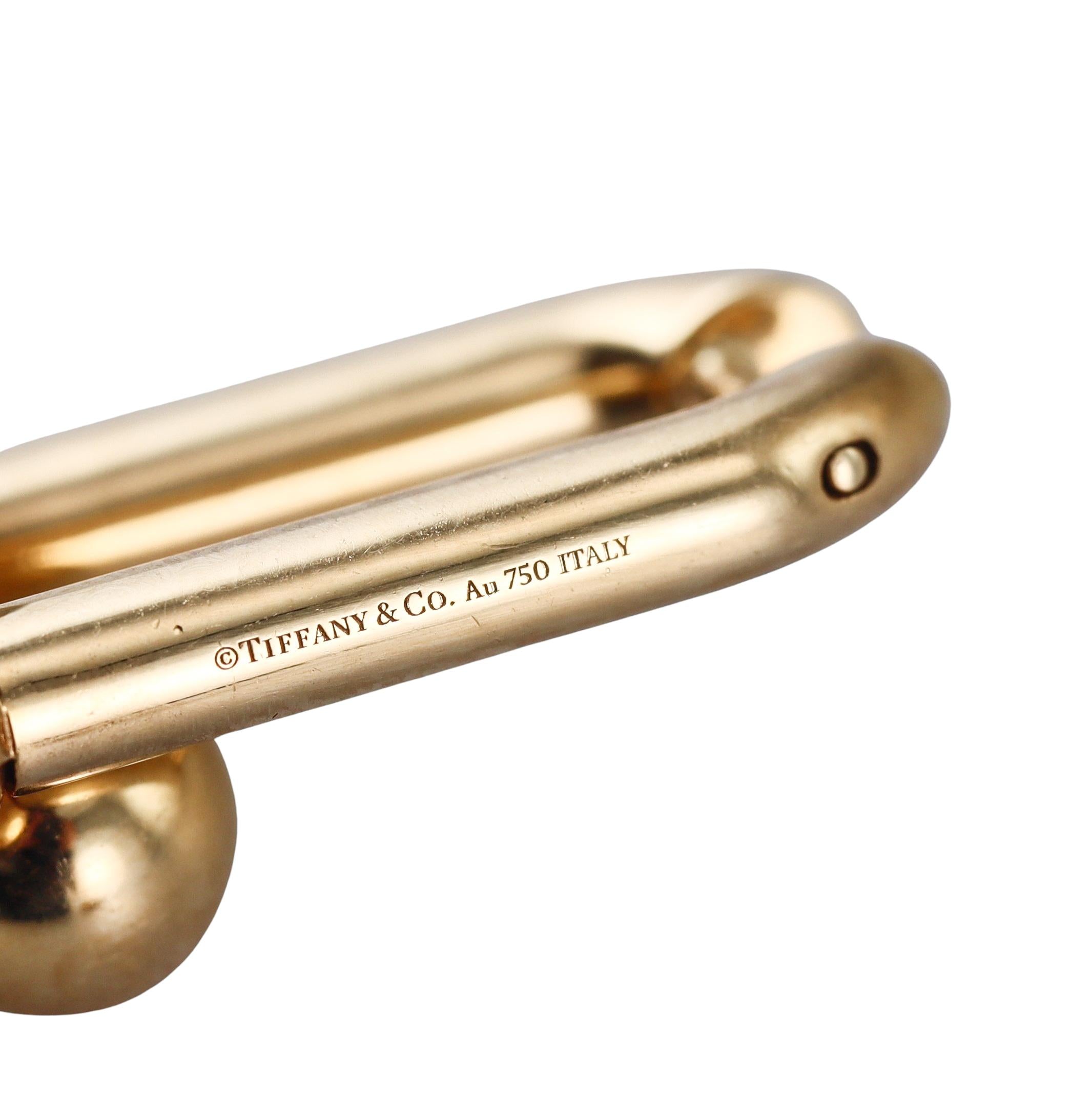 Tiffany & Co HardWear Extra Large Link Yellow Gold Earrings