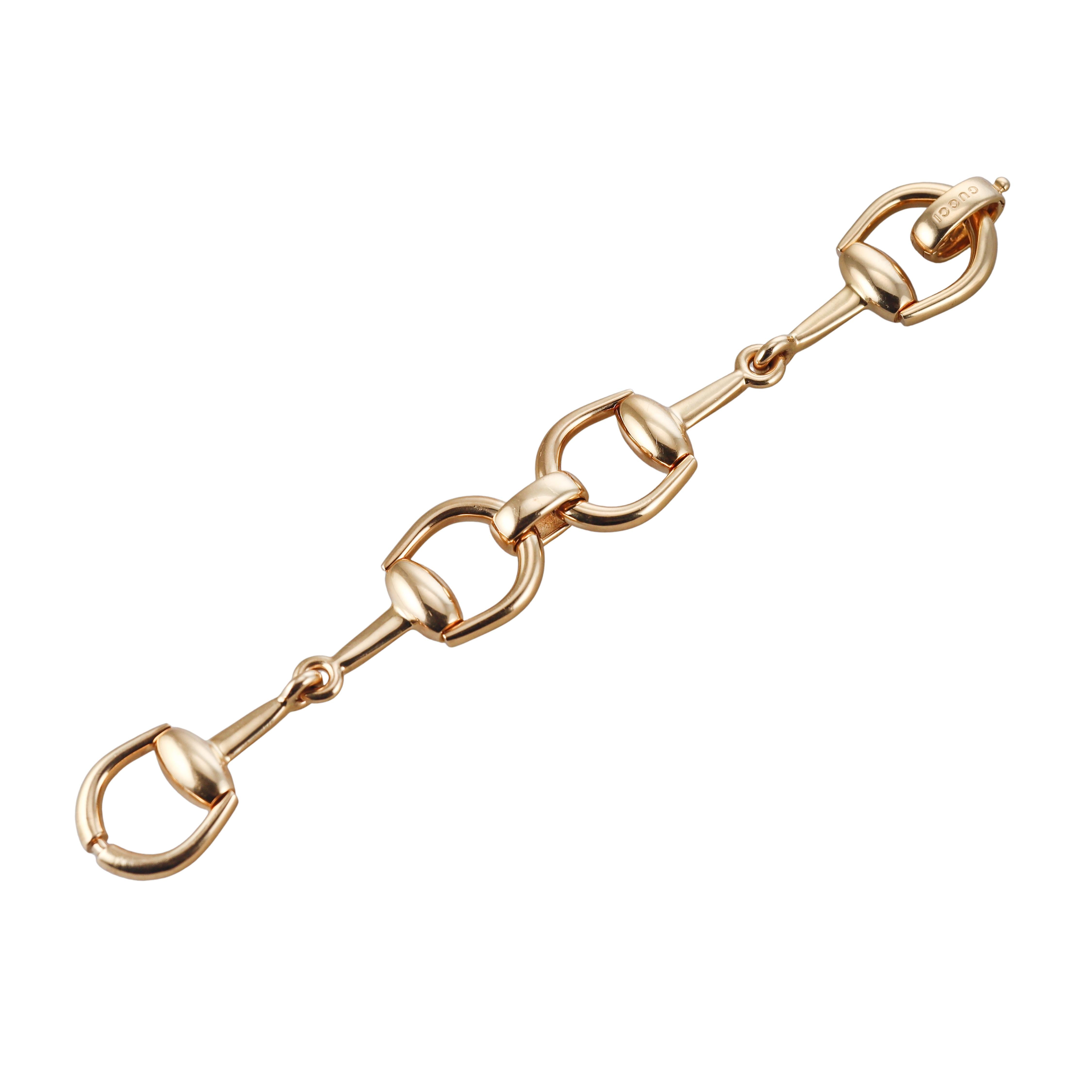 Gucci Horsebit Yellow Gold Bracelet