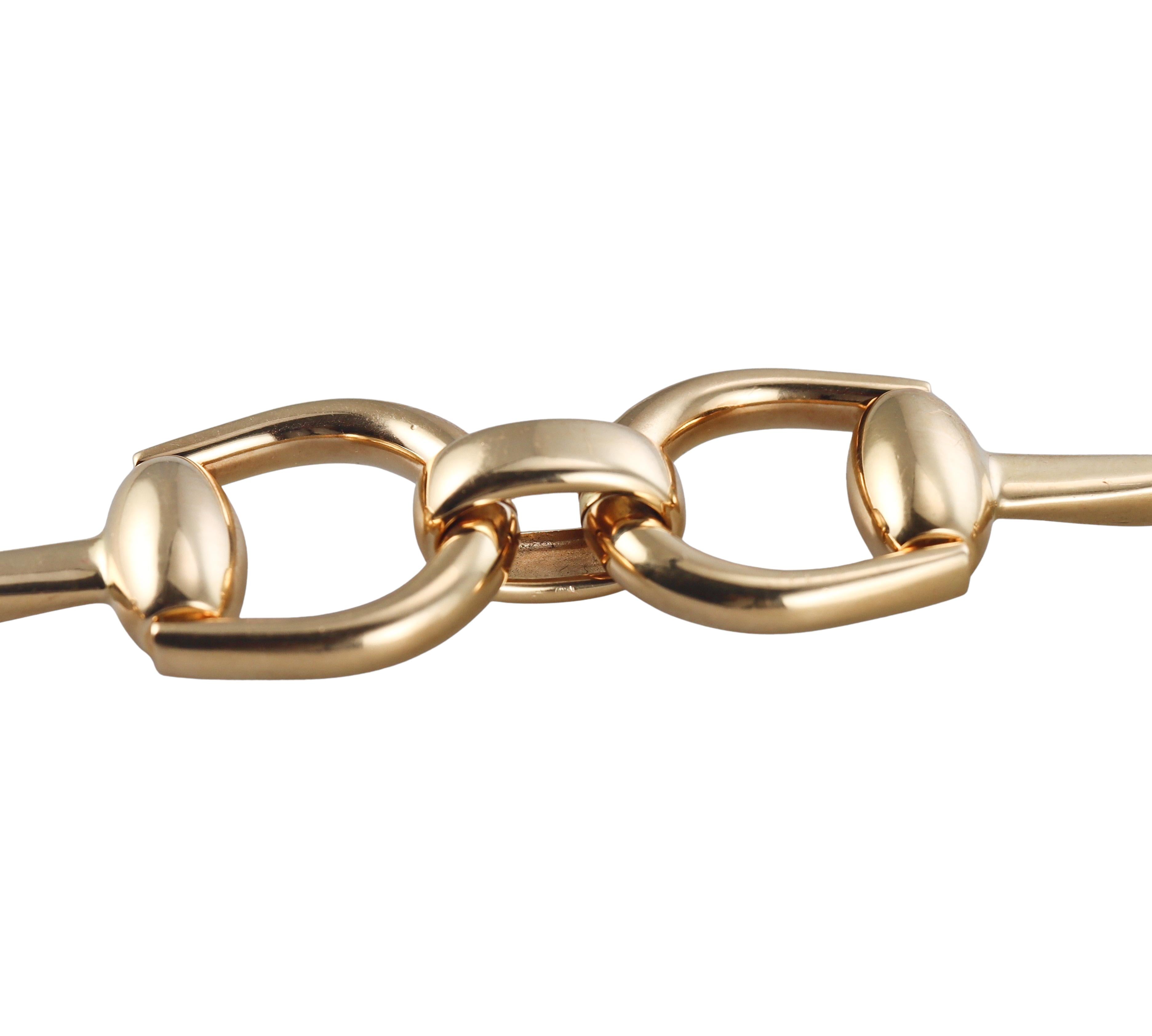 Gucci Horsebit Yellow Gold Bracelet