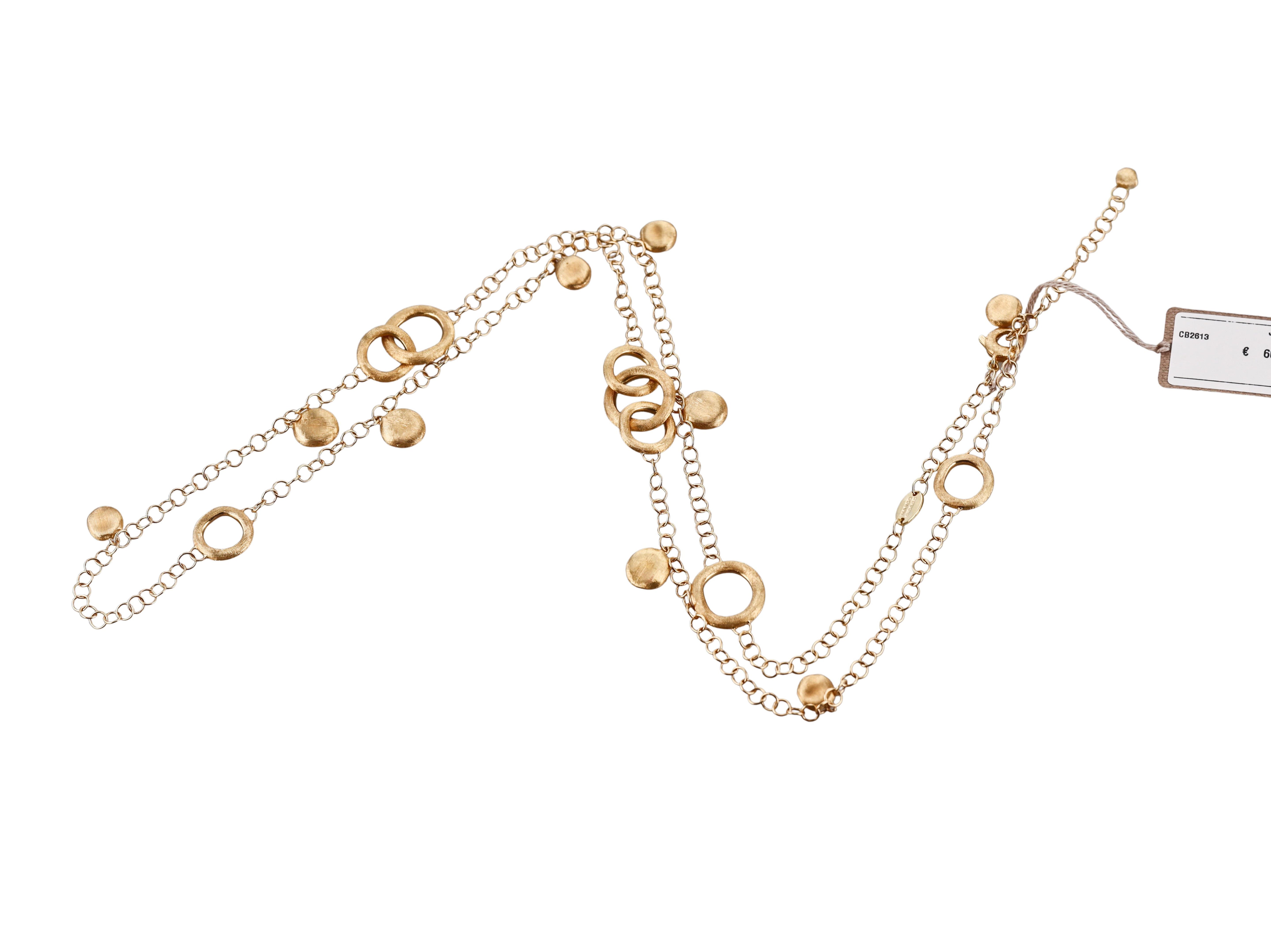 Marco Bicego Jaipur Yellow Gold Link Necklace