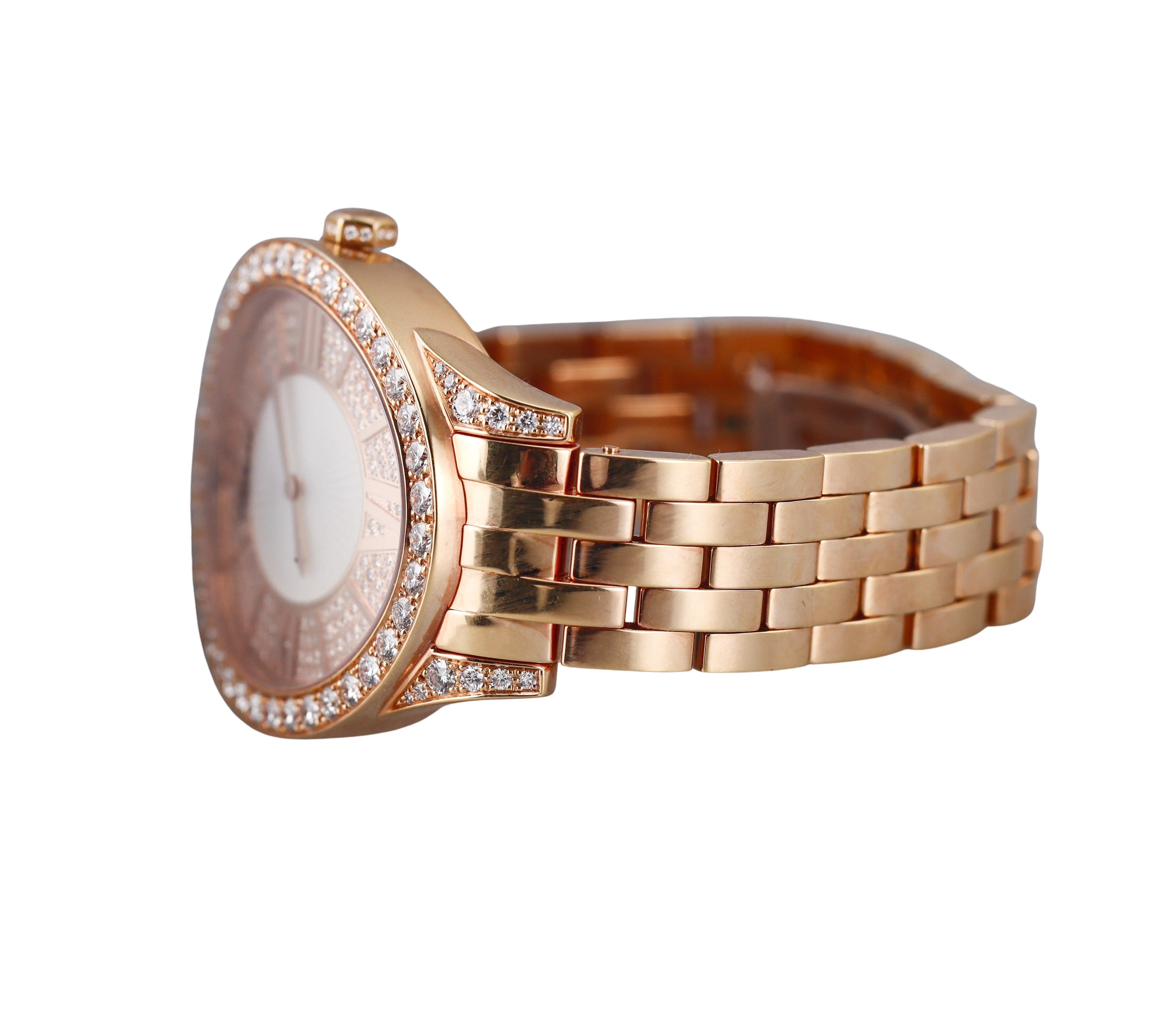 Chopard L'Heure Du Diamant Rose Gold Diamond Watch
