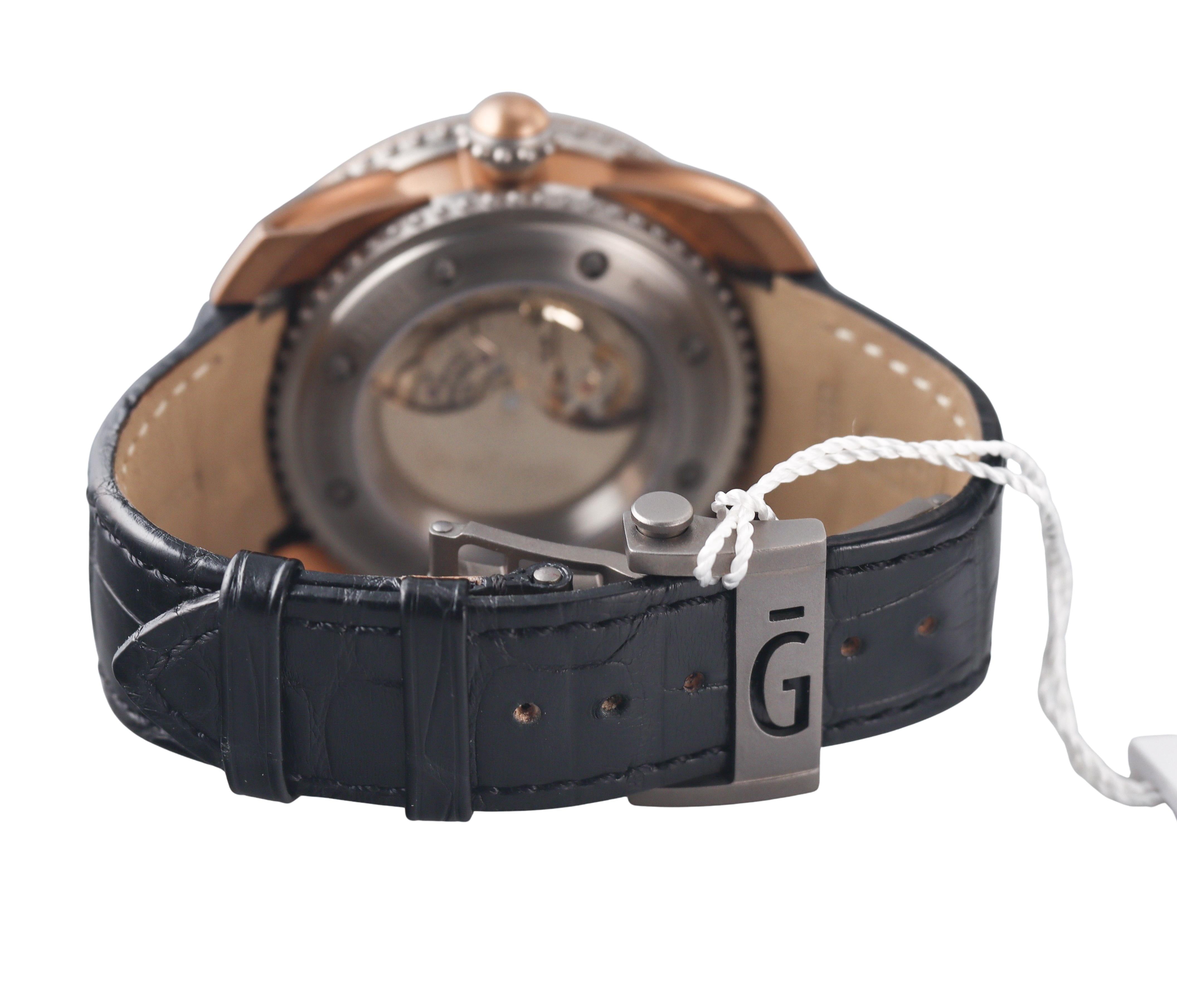 Gerald Genta Gefica Safari Bi-Retro GBS.Y.98 Bronze Titanium Automatic Watch