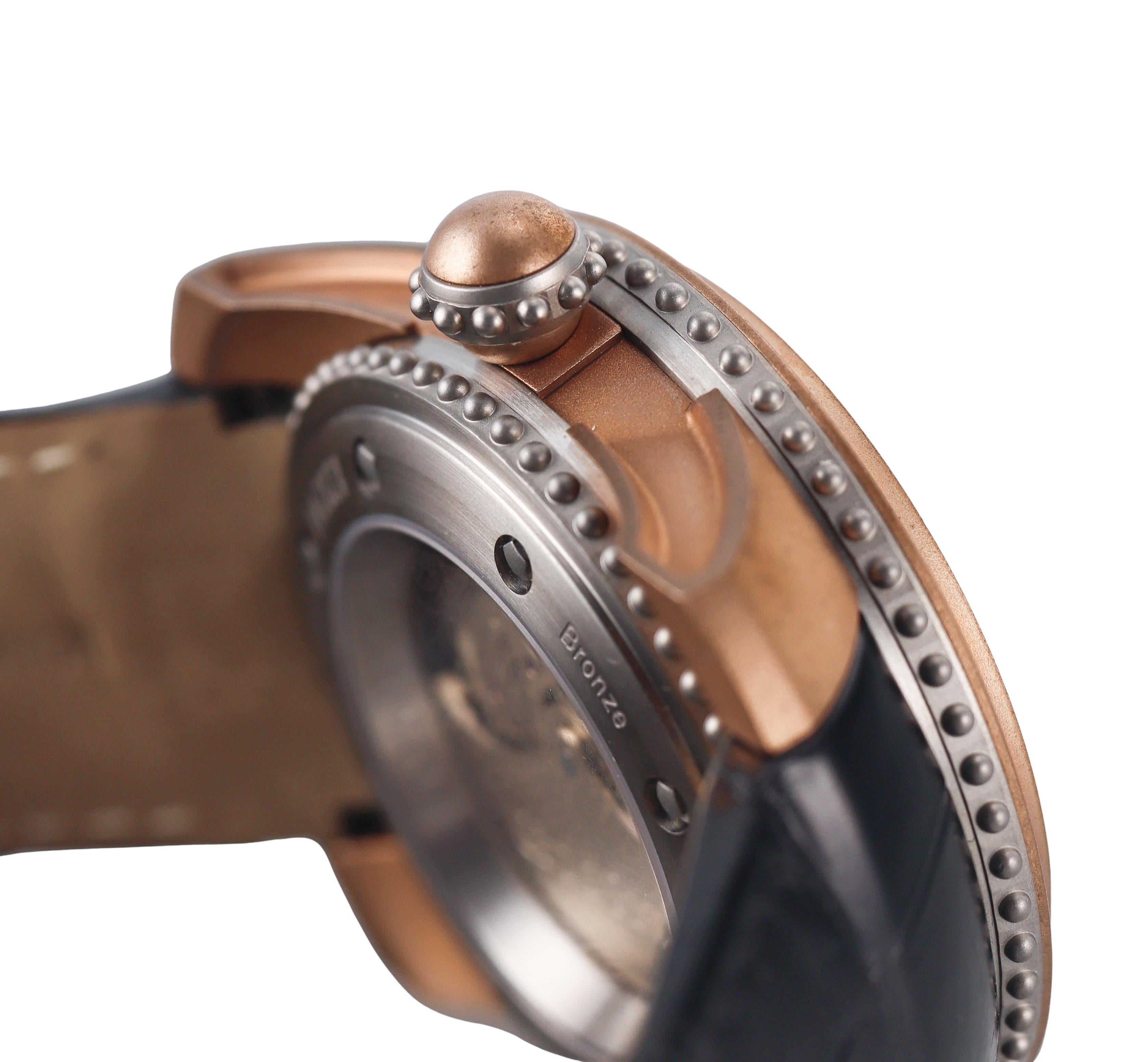 Gerald Genta Gefica Safari Bi-Retro GBS.Y.98 Bronze Titanium Automatic Watch