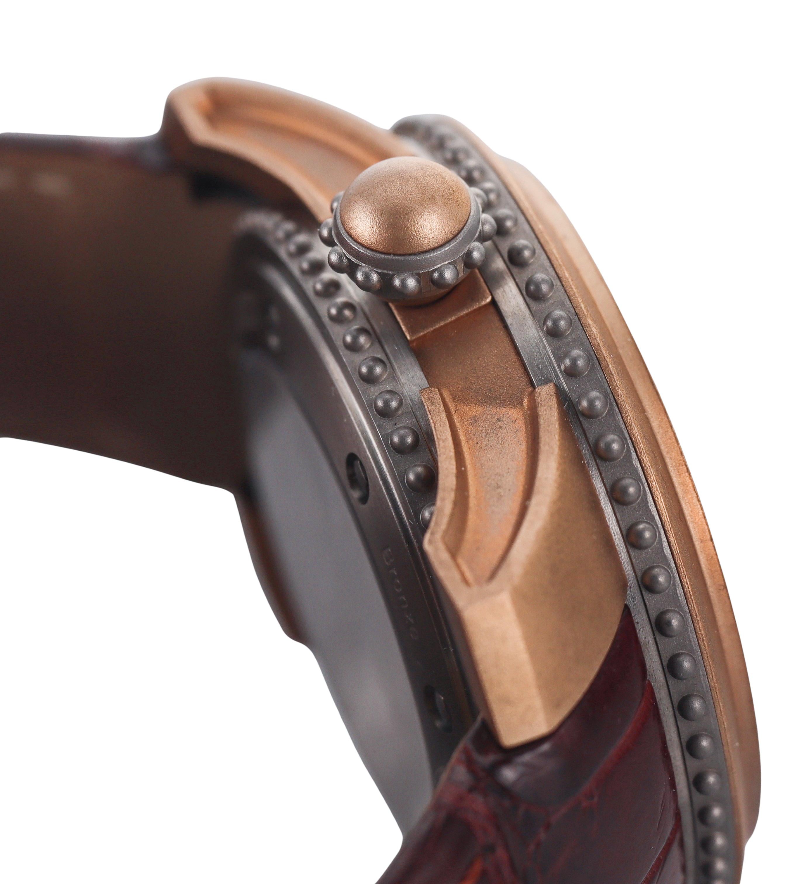 Gerald Genta Gefica Safari Bi-Retro GBS.Y.98 Bronze Titanium Automatic Watch