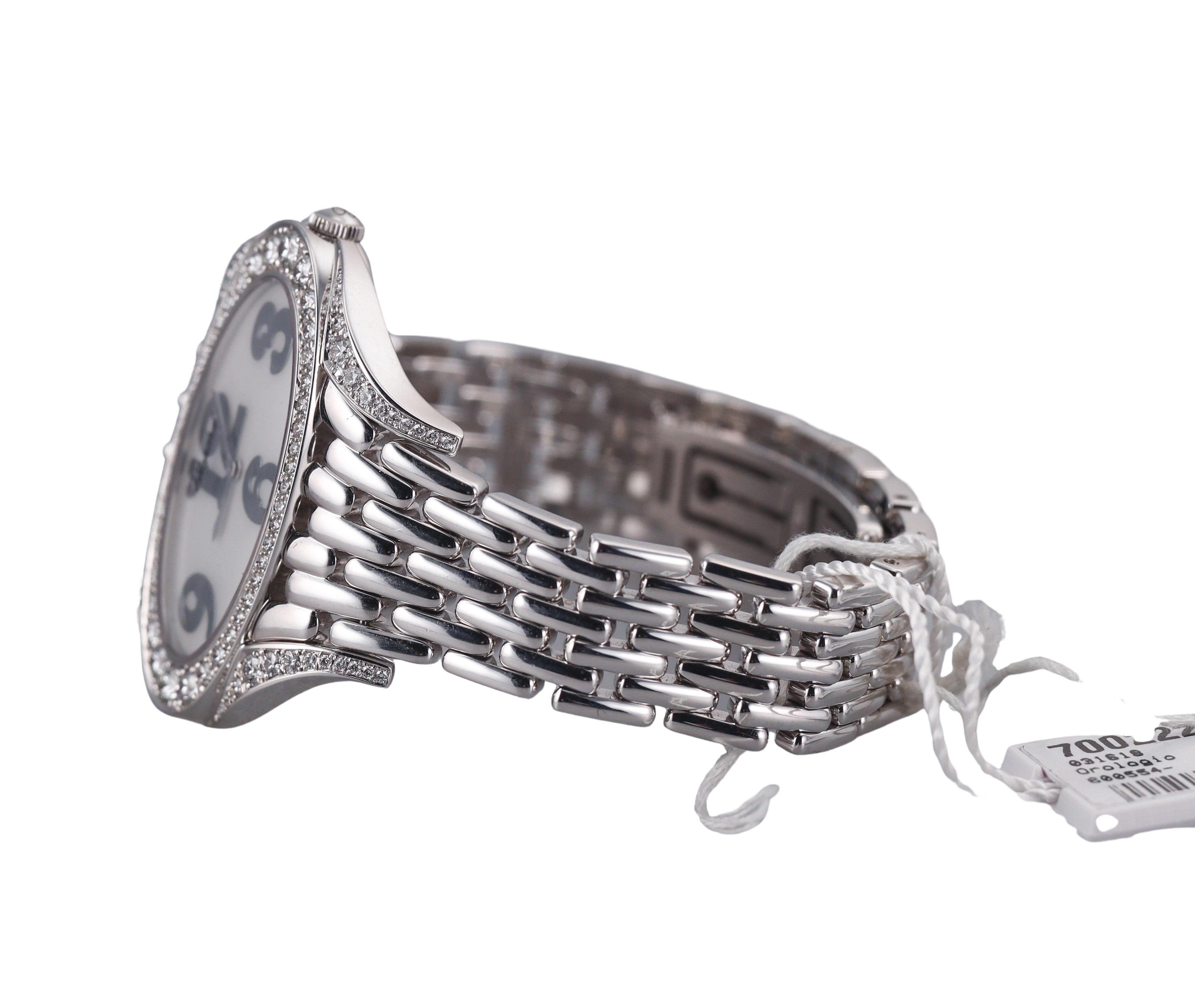 Chopard Diamond Mother of Pearl White Gold Mechanical Ladies Watch