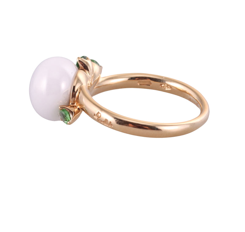 Pomellato Capri 18k Gold Ceramic Tsavorite Ring