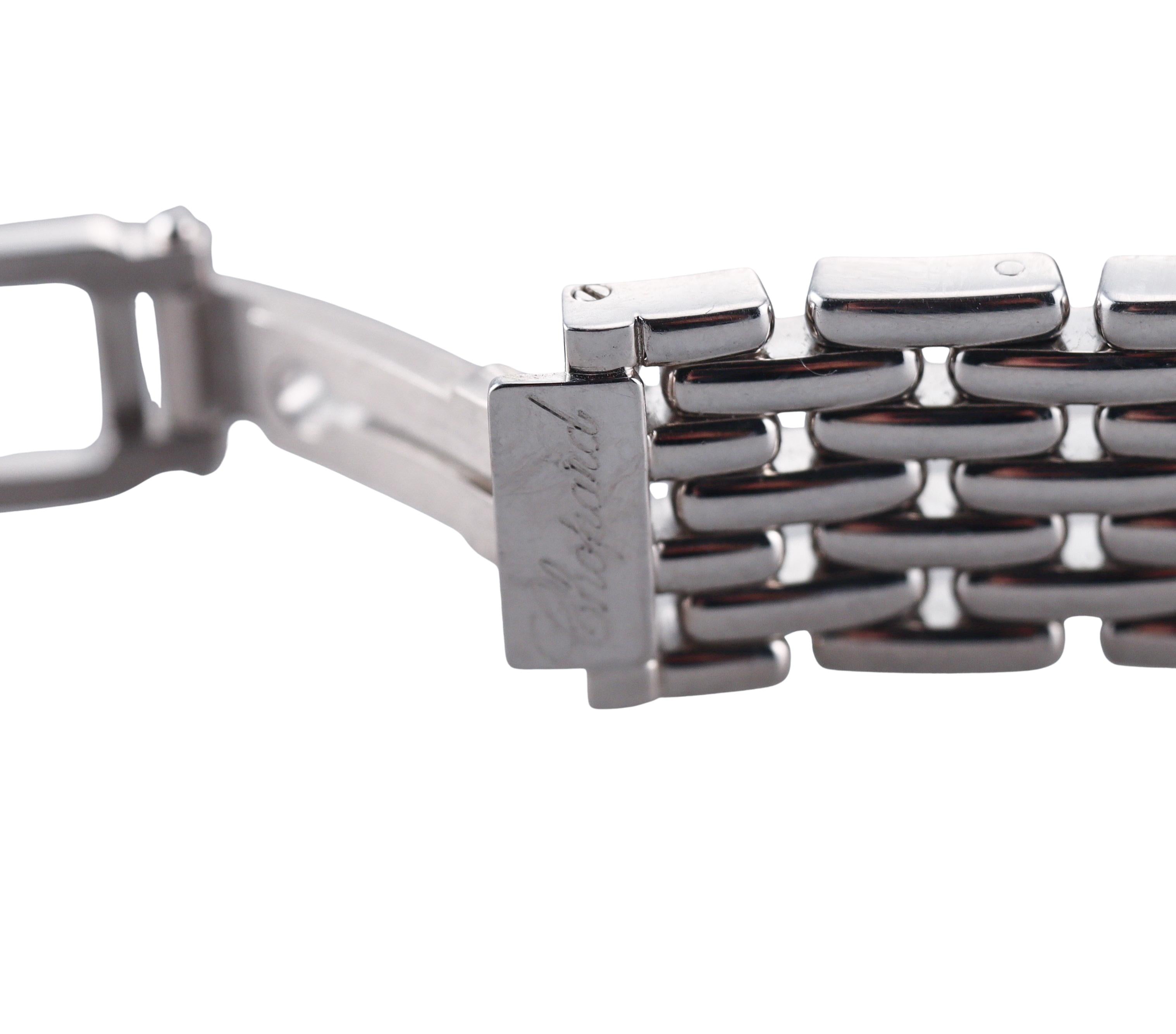 Chopard Diamond Mother of Pearl White Gold Mechanical Ladies Watch