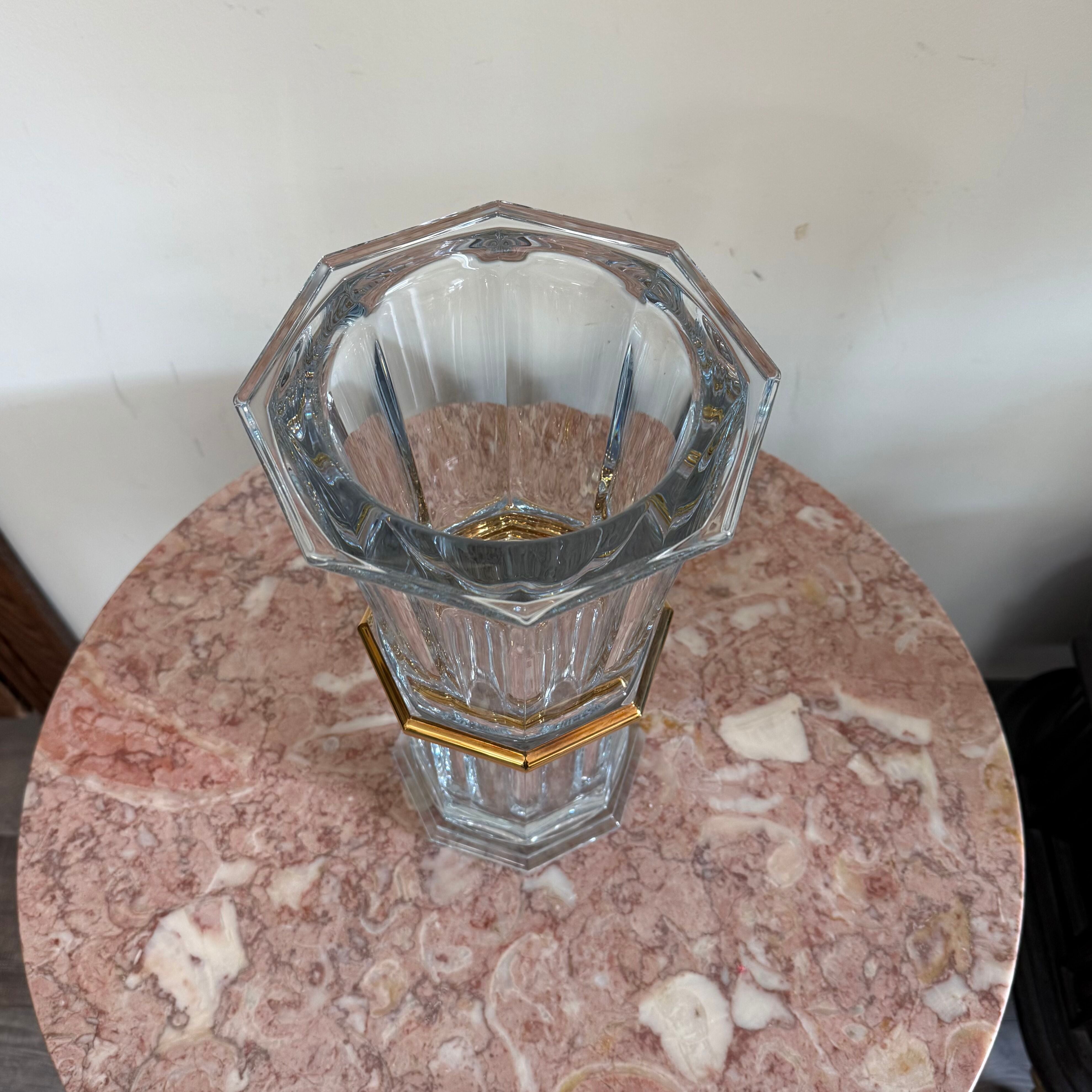 New Baccarat Vase Droit 320 Gold 2814497