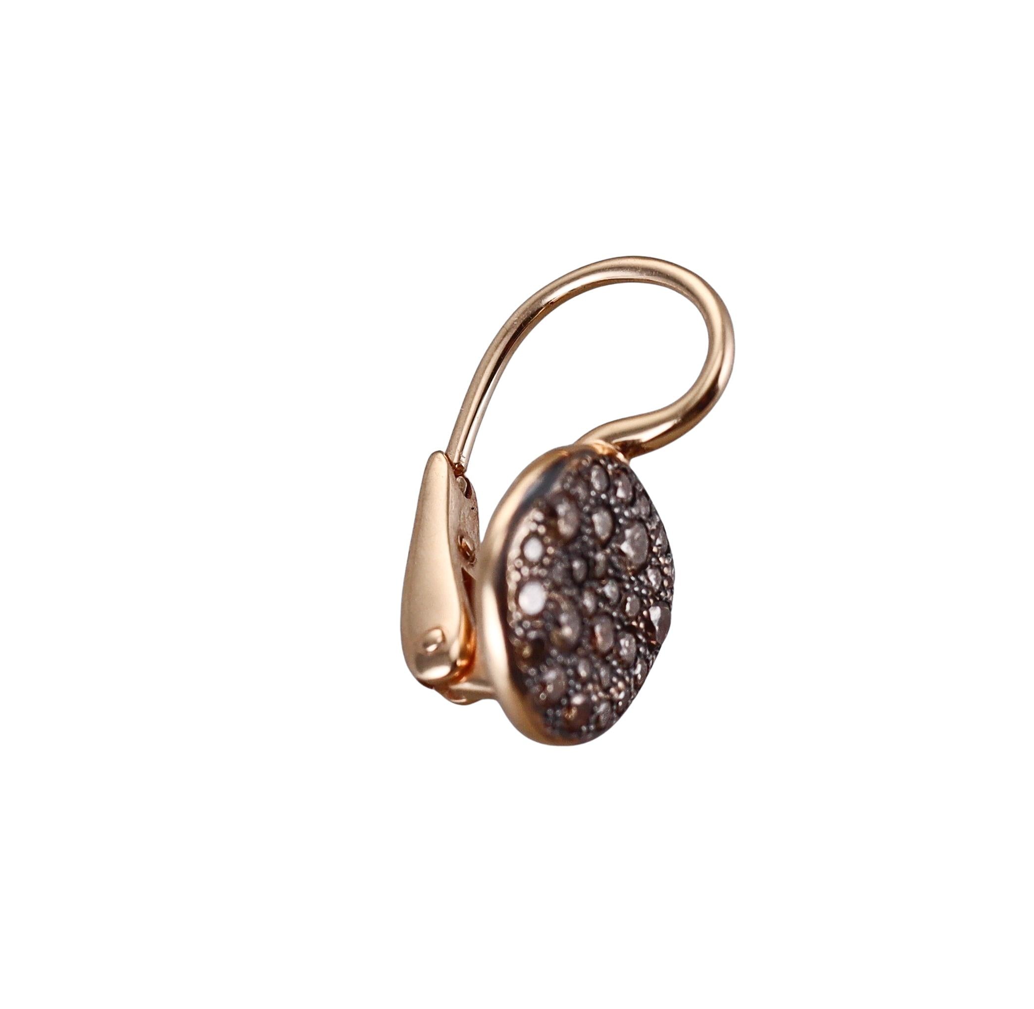 Pomellato Sabbia Fancy Diamond Rose Gold Earrings