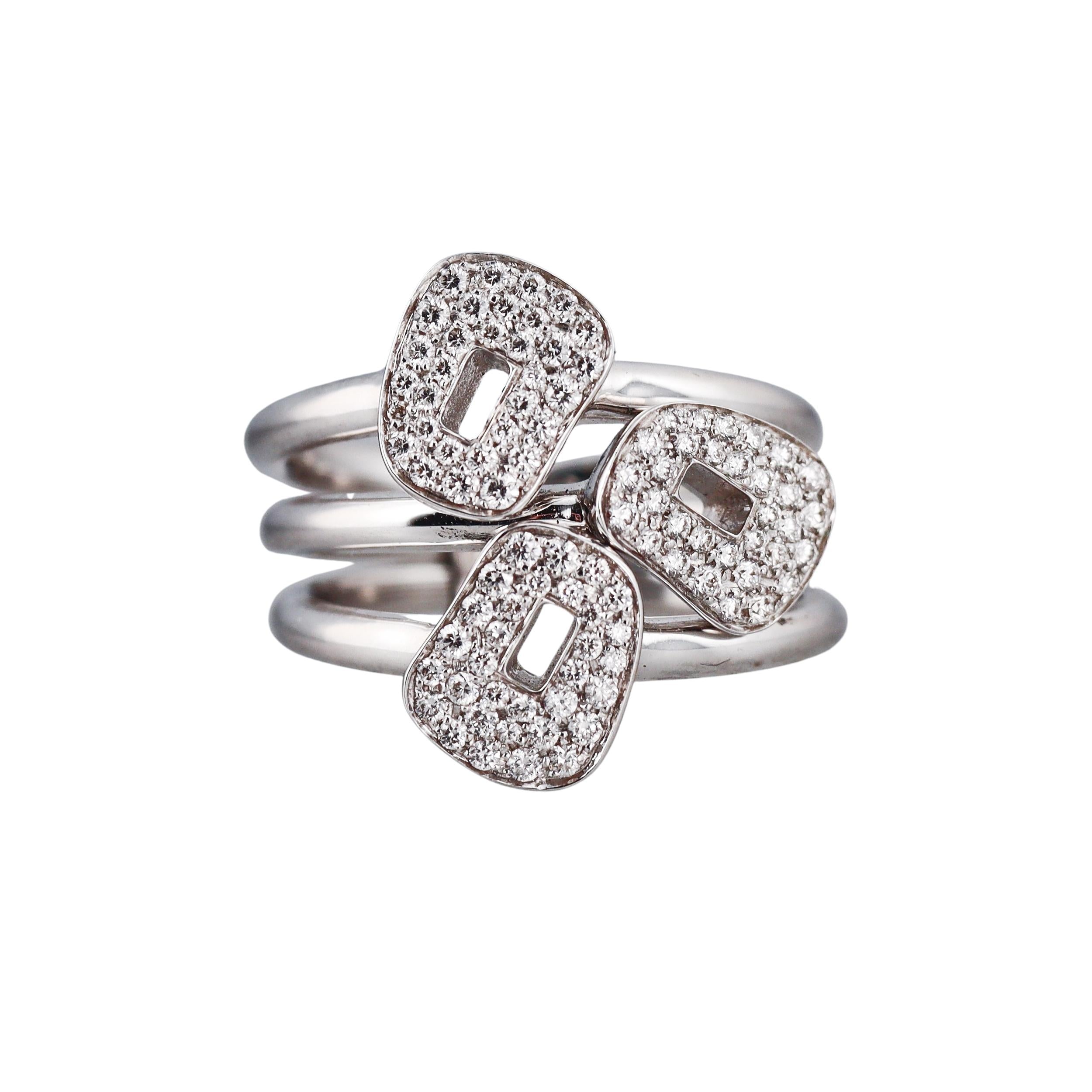 Mattioli Puzzle Diamond White Gold Ring