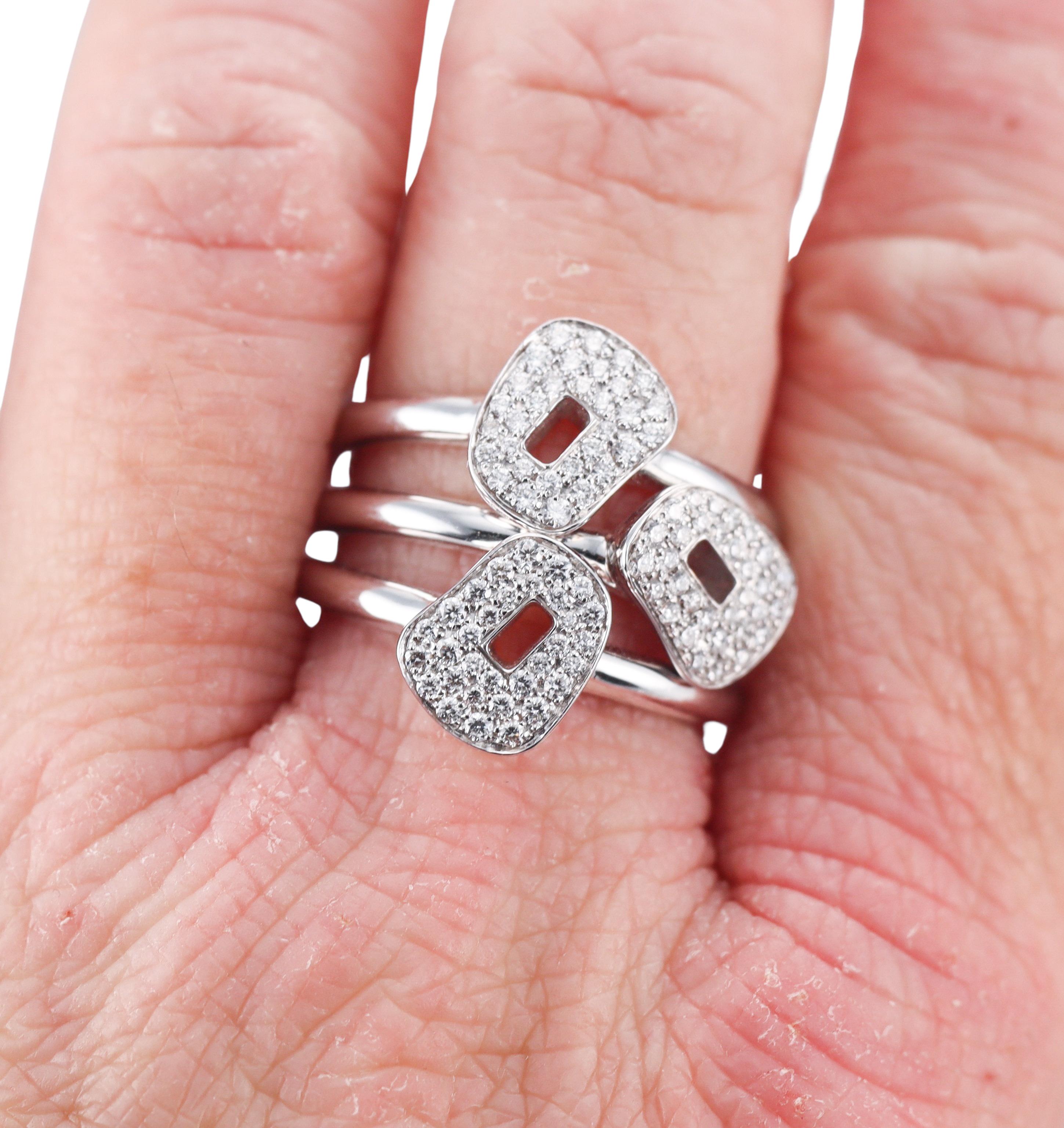 Mattioli Puzzle Diamond White Gold Ring