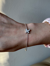 Mimi Milano Freevola Diamond Gold Butterfly Bracelet