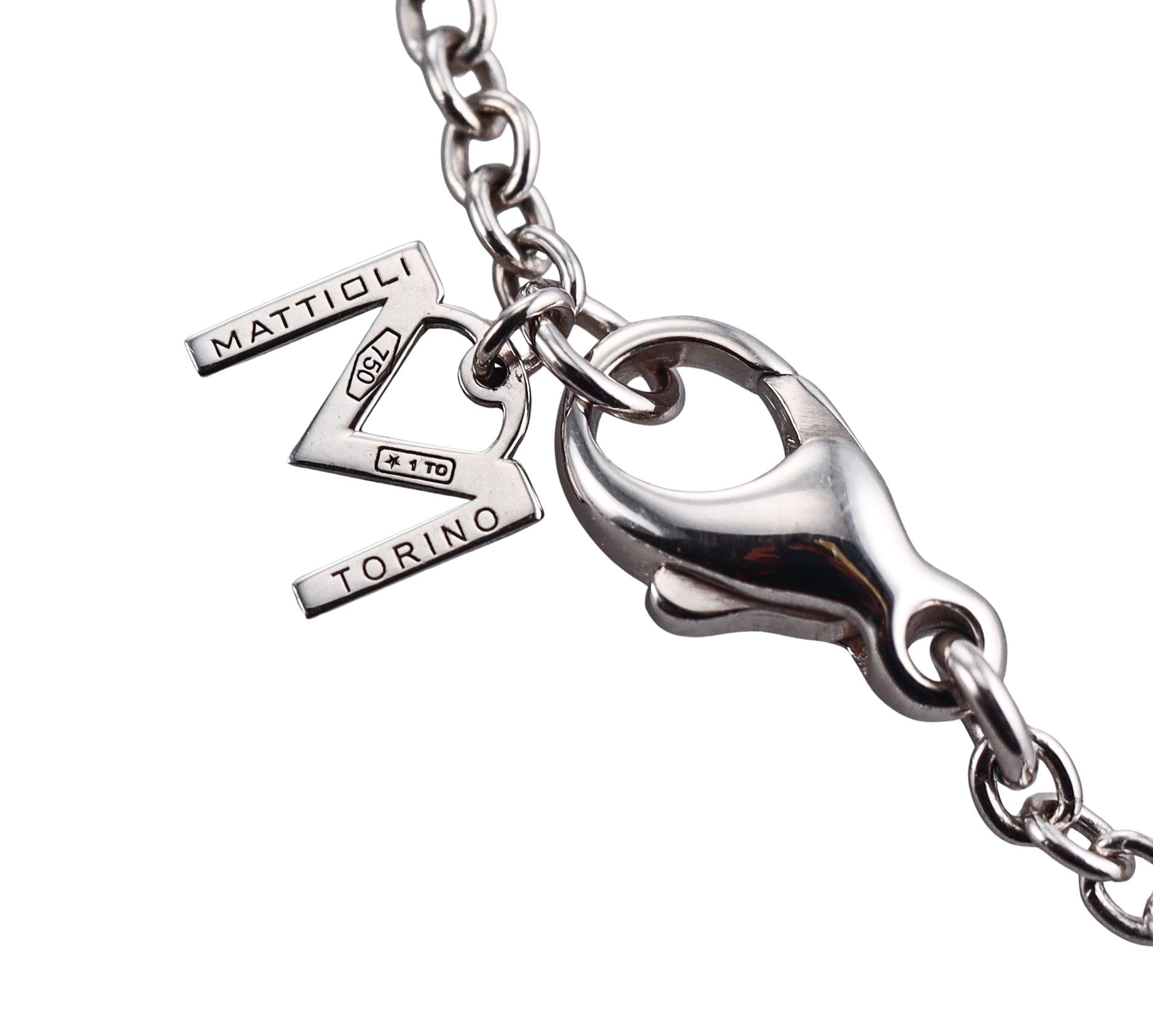 Mattioli Puzzle Sautoir Diamond White Gold Long Necklace