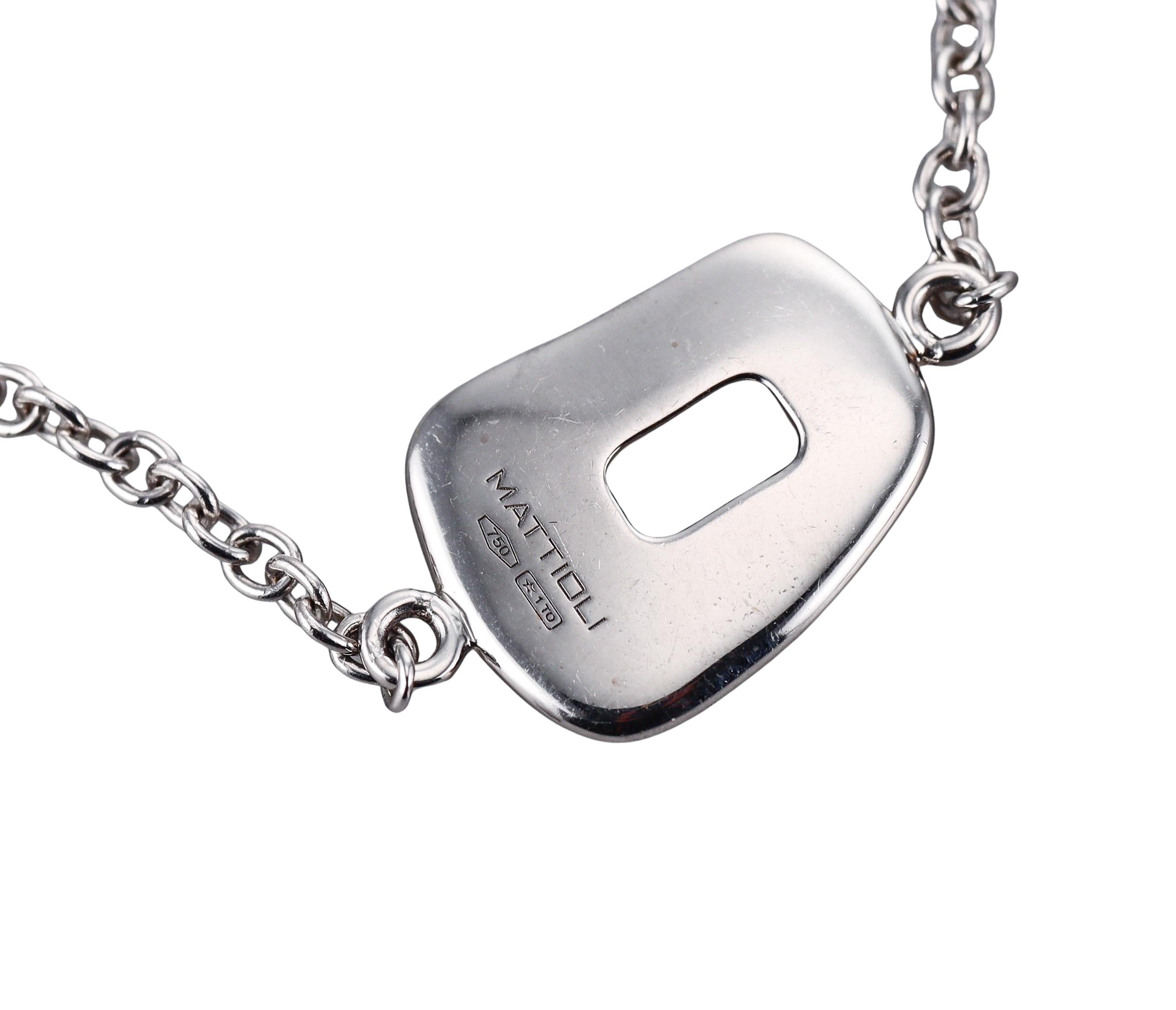 Mattioli Puzzle Sautoir Diamond White Gold Long Necklace