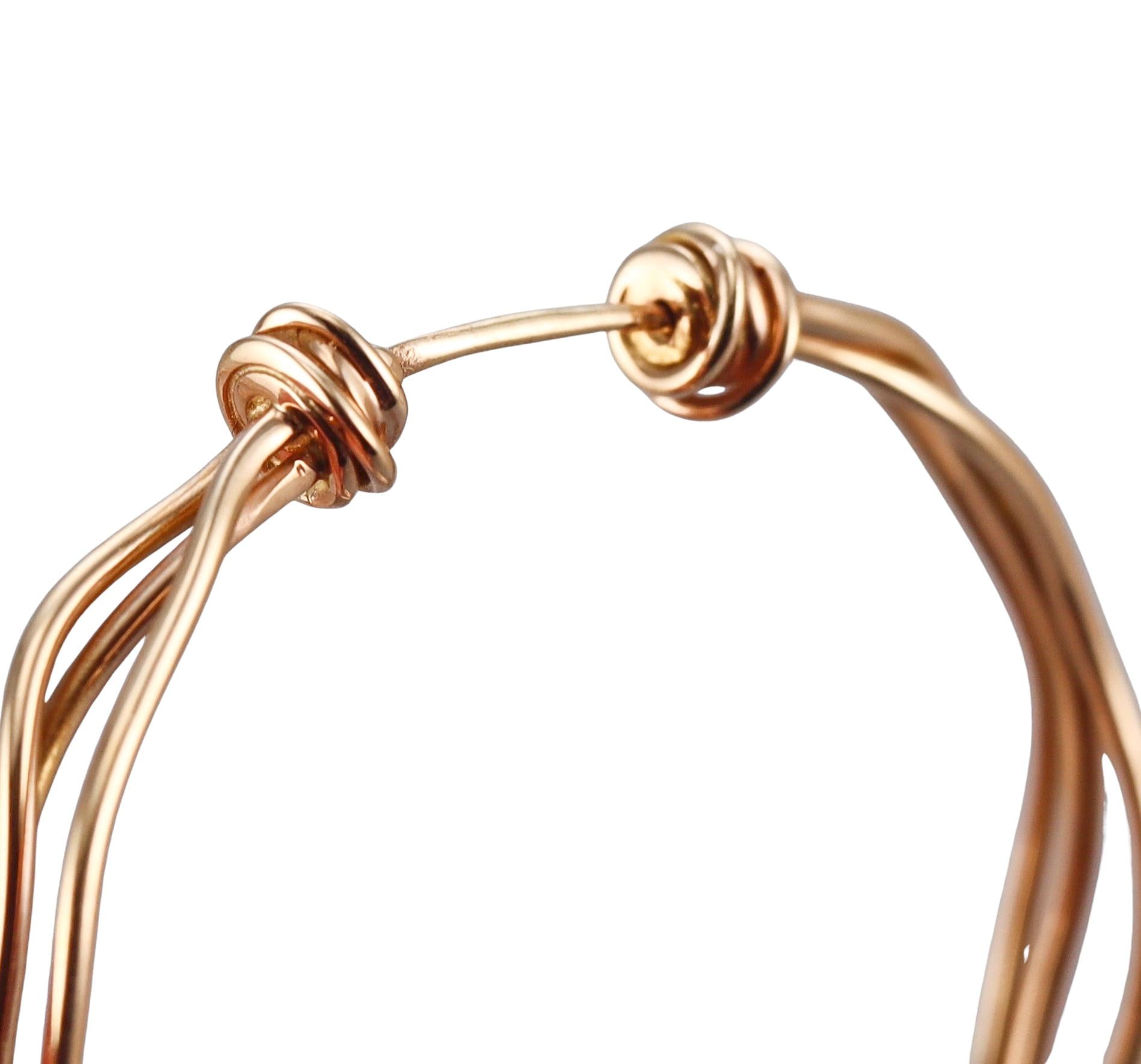 Mattioli Tibet Rose Gold Hoop Earrings